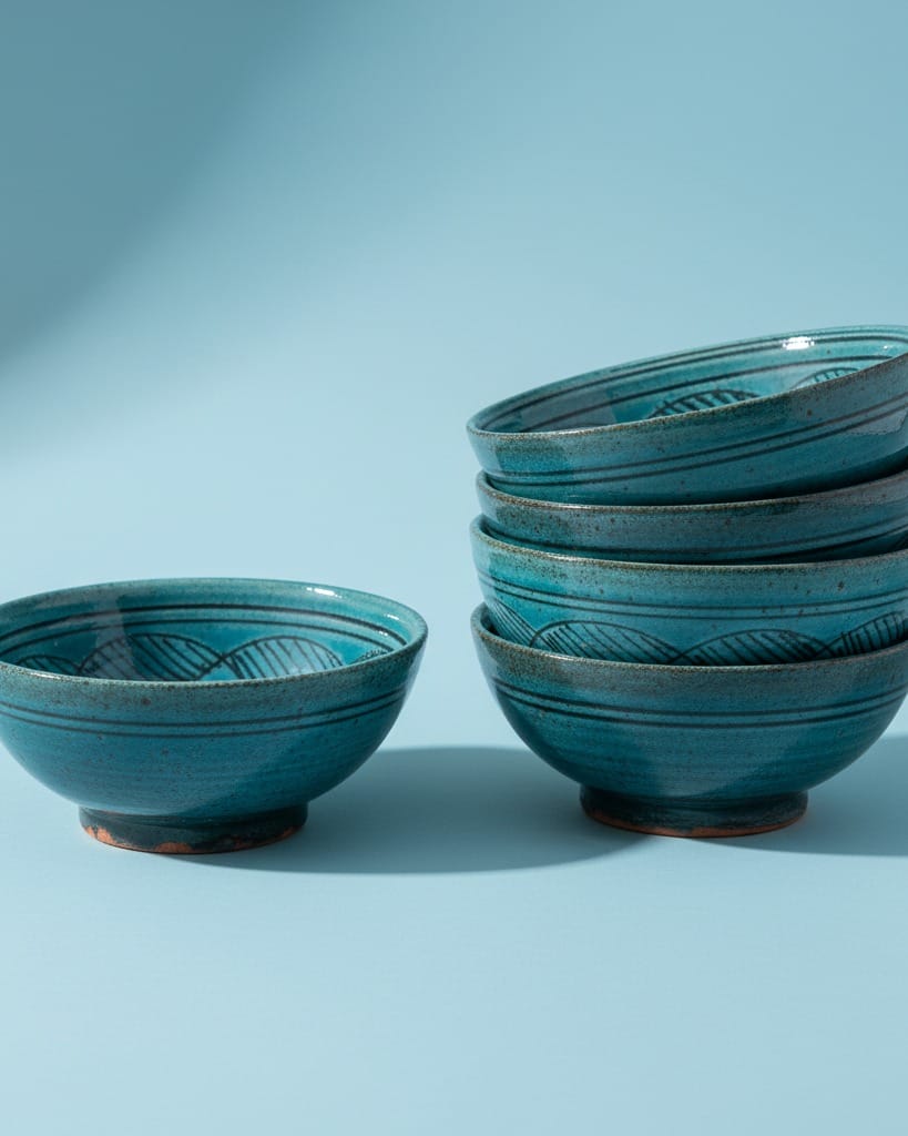 Istalifi Small Turquoise Ceramic Bowls