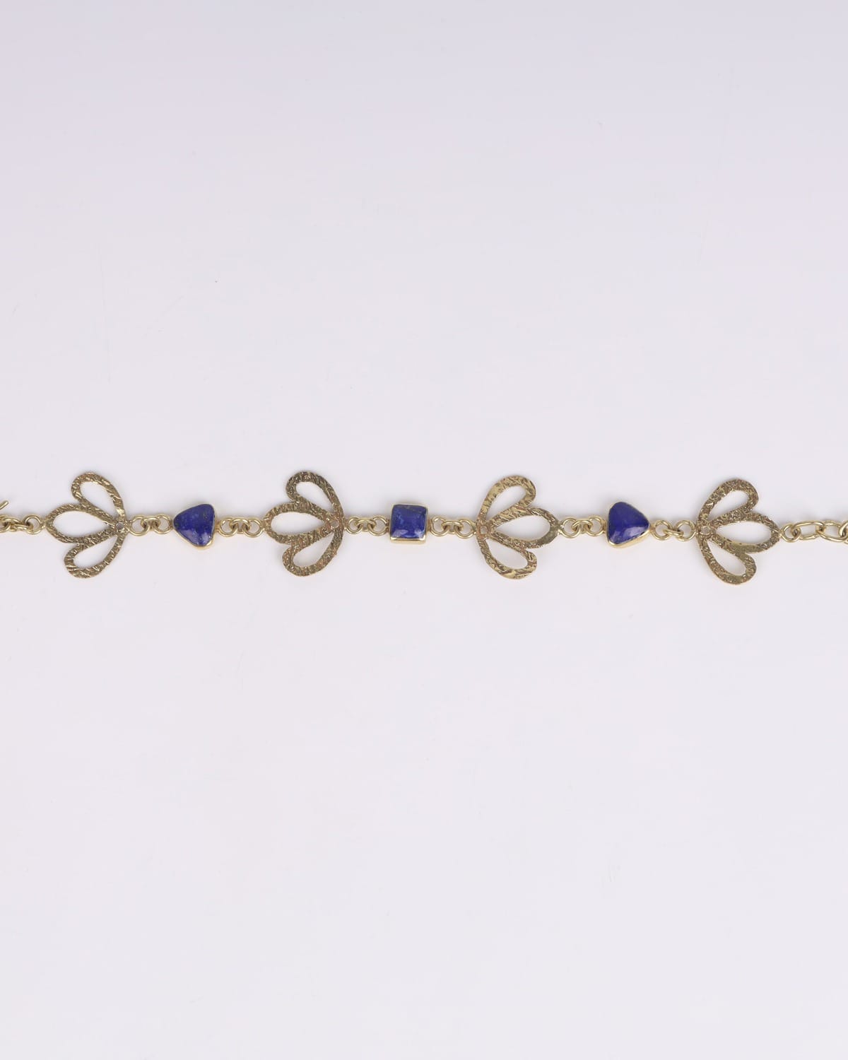 Bracelet Luxury Lapis Lazuli – Brass and Gold-Plated Artisan Jewelry
