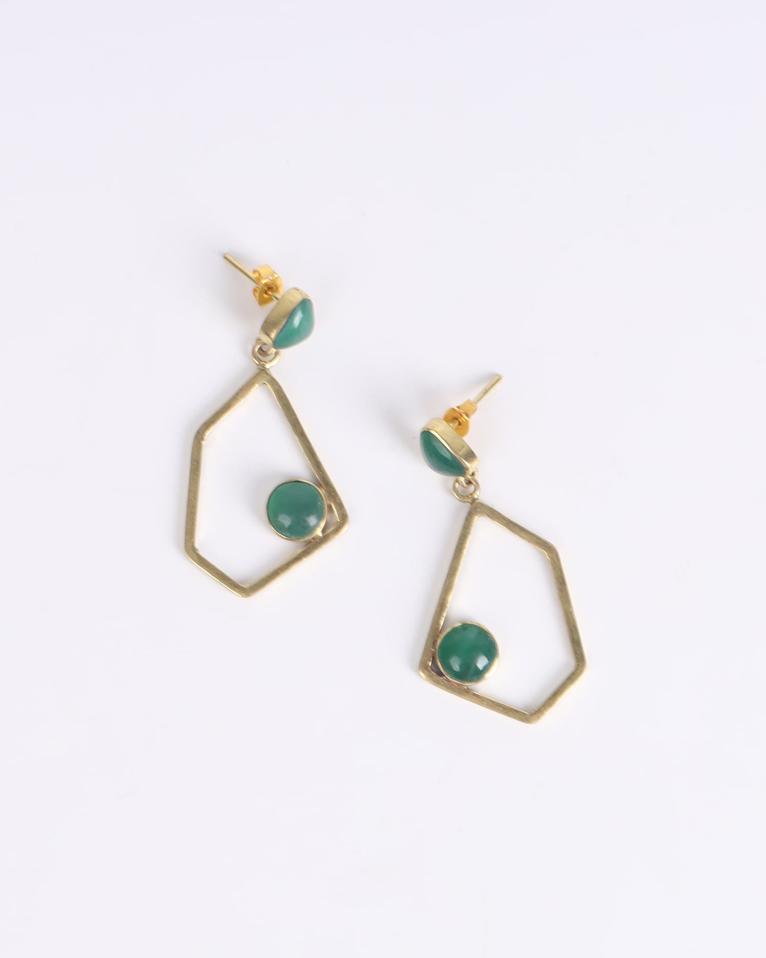 Green Agate Earrings