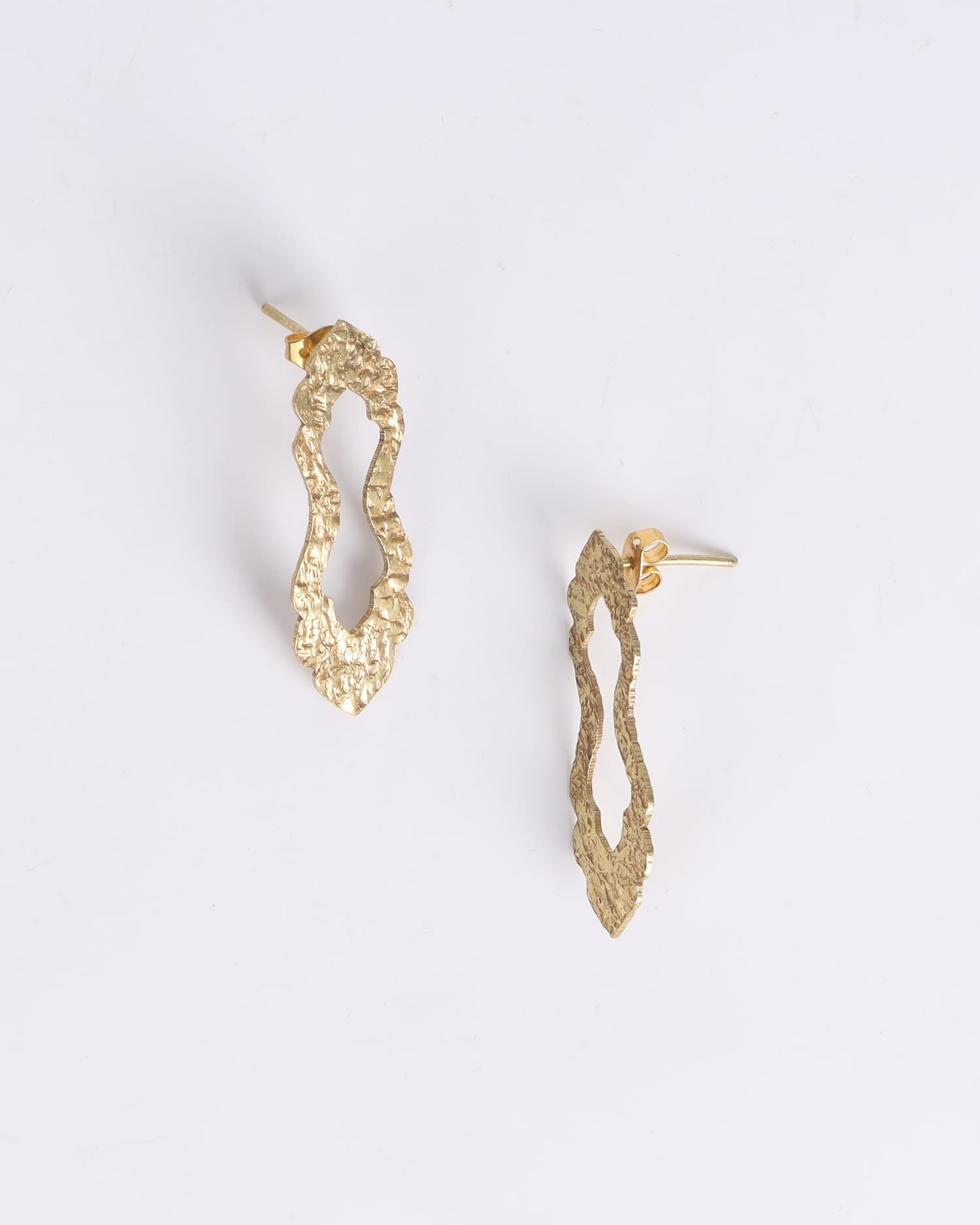 Earrings Gold Plated Brass Gumbad | Unique Handmade Design