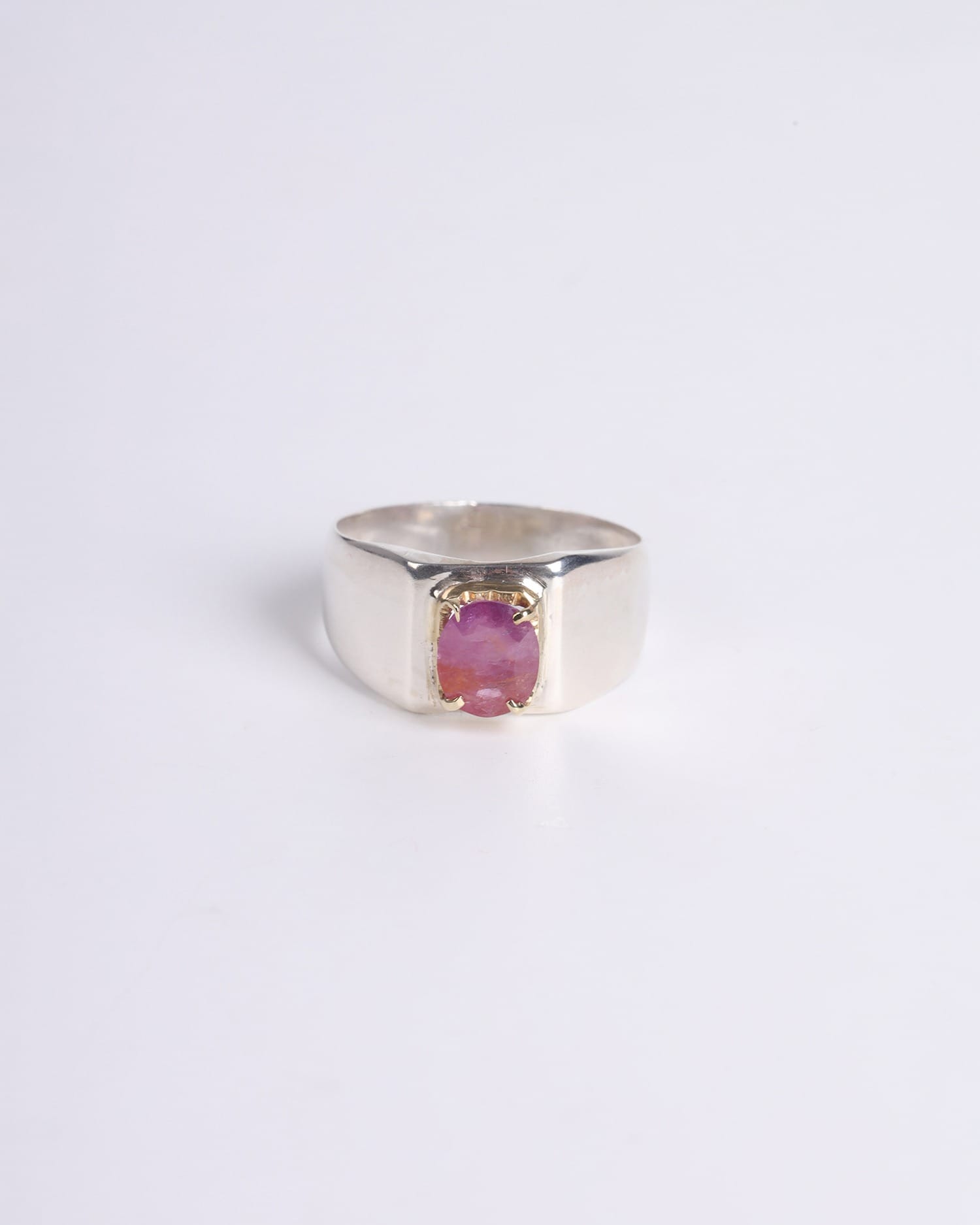 Ring with Jeddeluk Ruby – 925 Sterling Silver