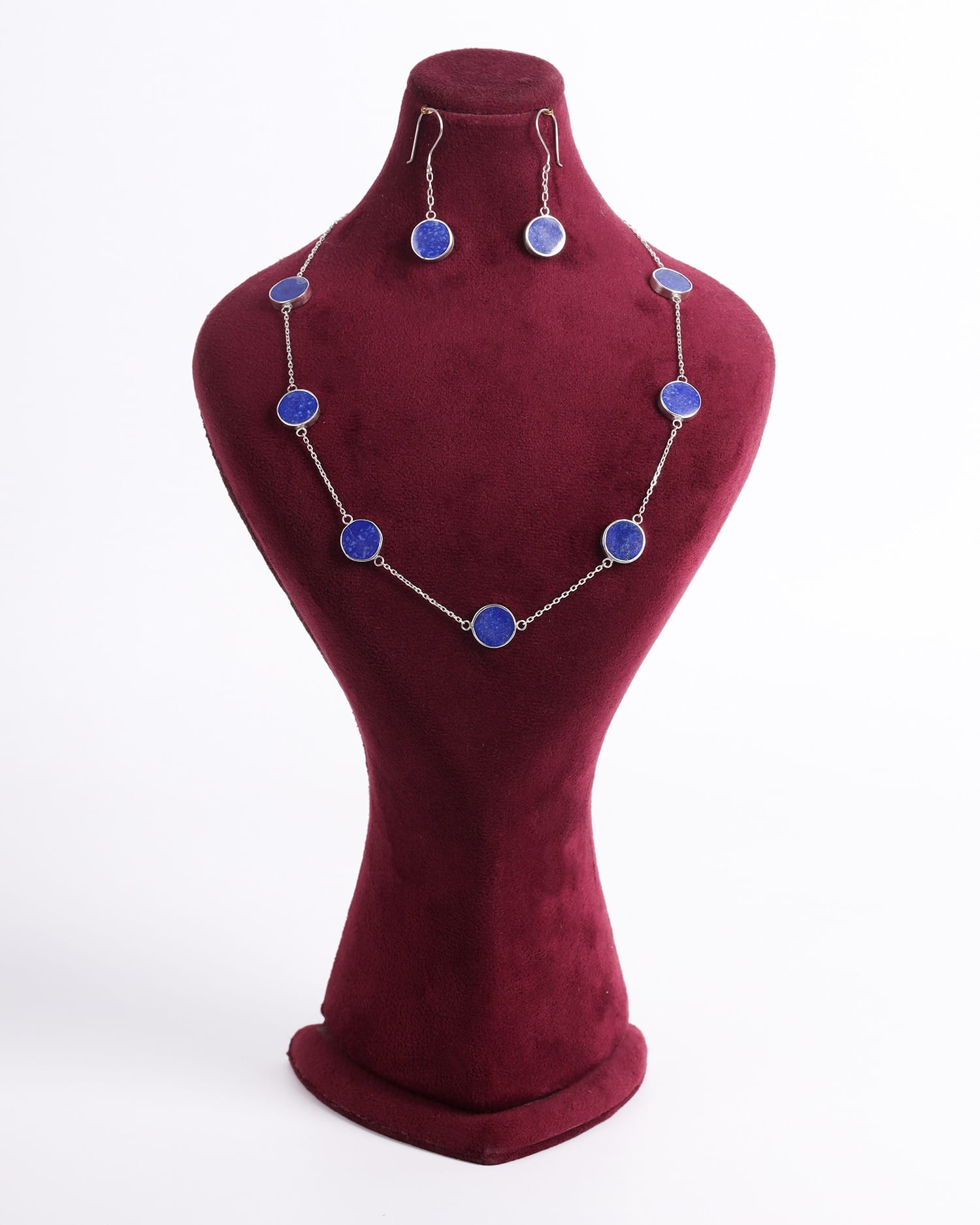 Necklace & Earrings Set  – Handmade Afghan Silver Jewelry