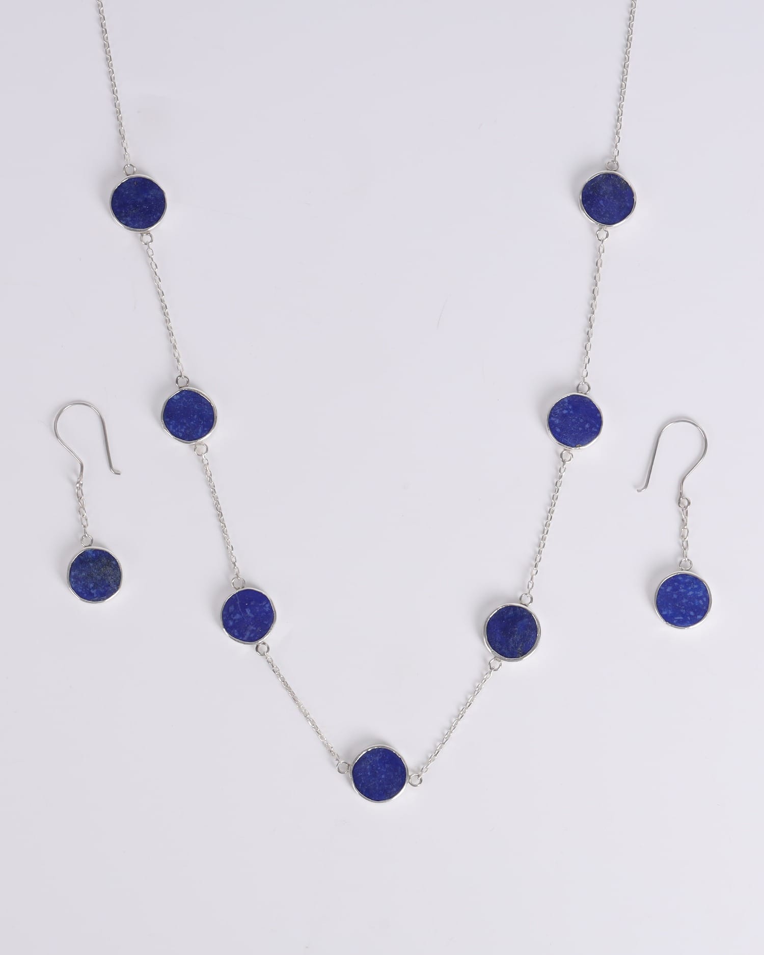 Necklace & Earrings Set  – Handmade Afghan Silver Jewelry
