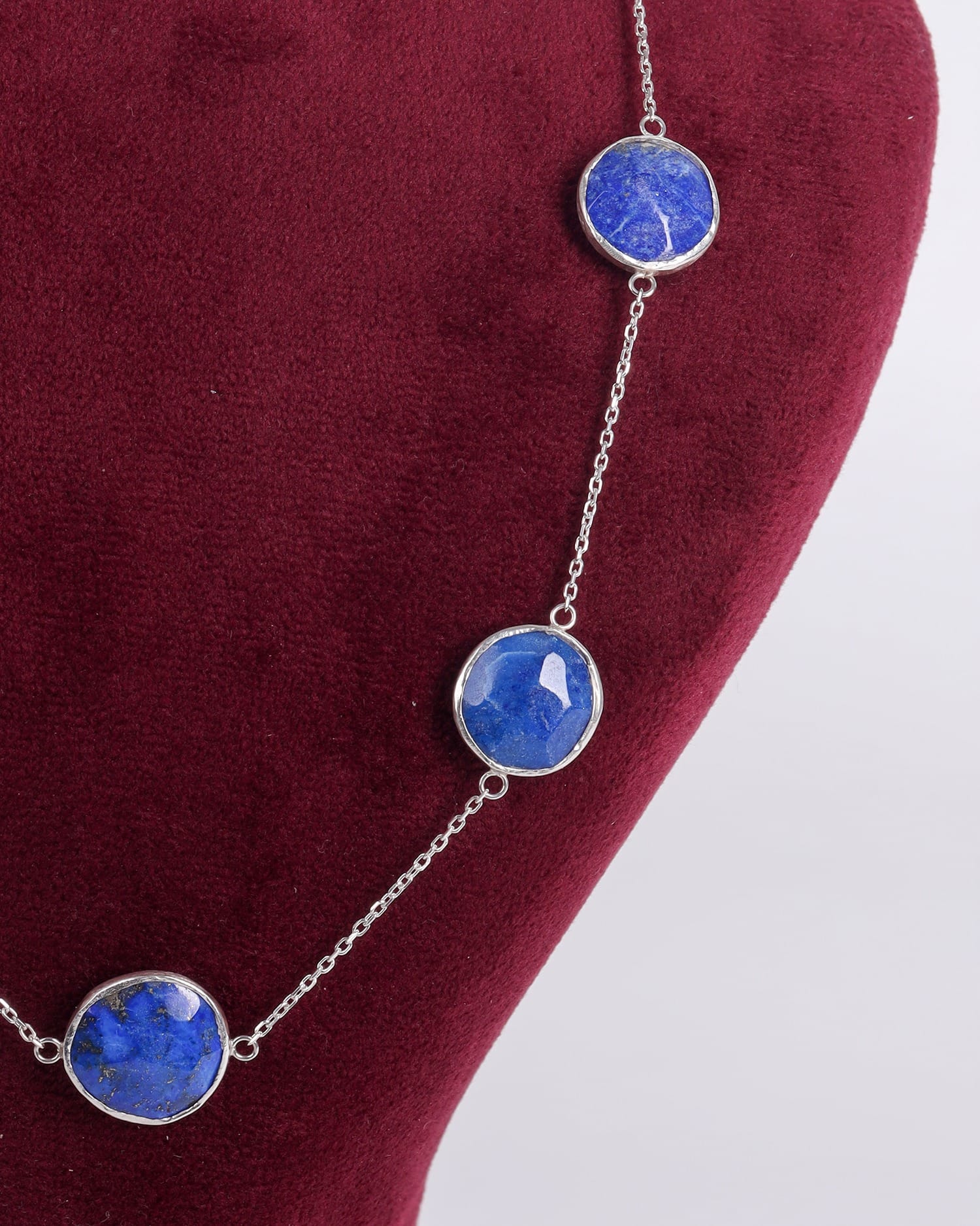Lapis Lazuli Necklace & Earrings Set – Badakhshan Silver Jewelry