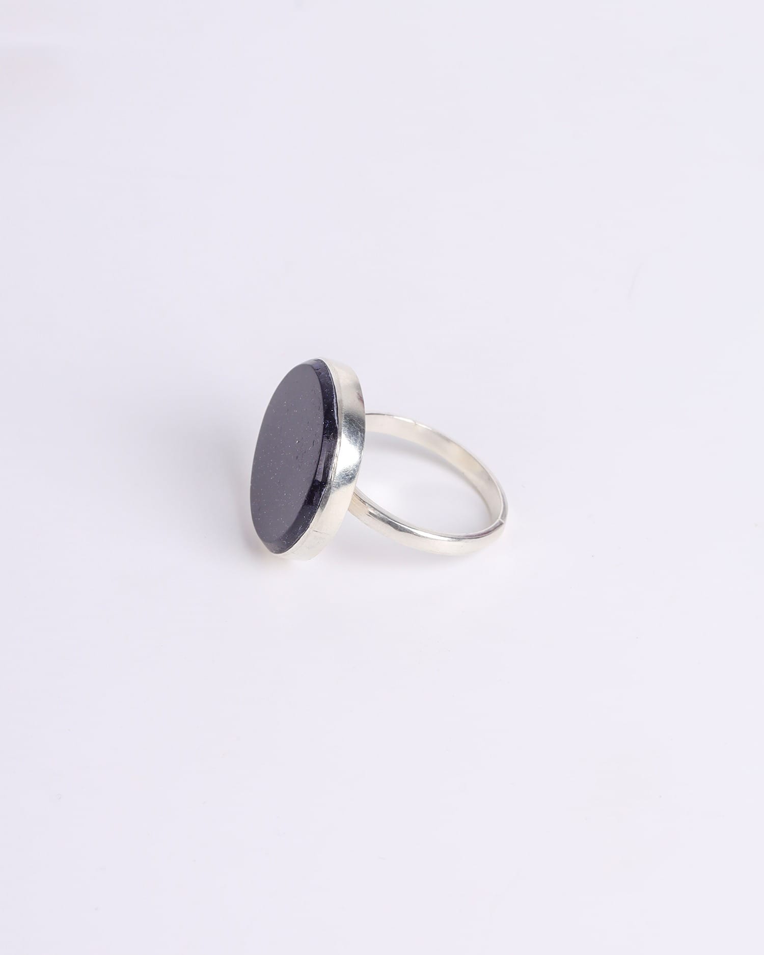 Black Star Stone Necklace & Ring Set – Handmade Afghan Sterling Silver Jewelry