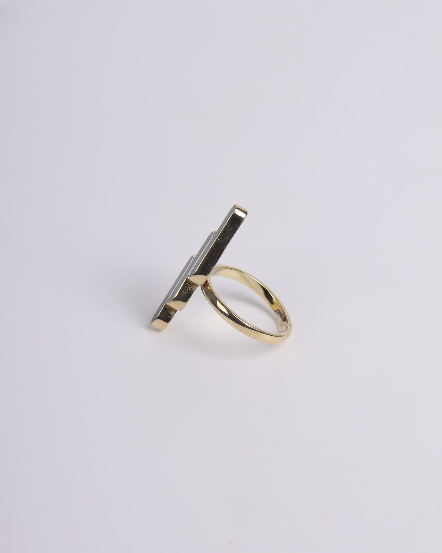 Green Agate Semi Classic Cuff Bracelet & Ring Set – Gold Plated Afghan Handmade Jewelry