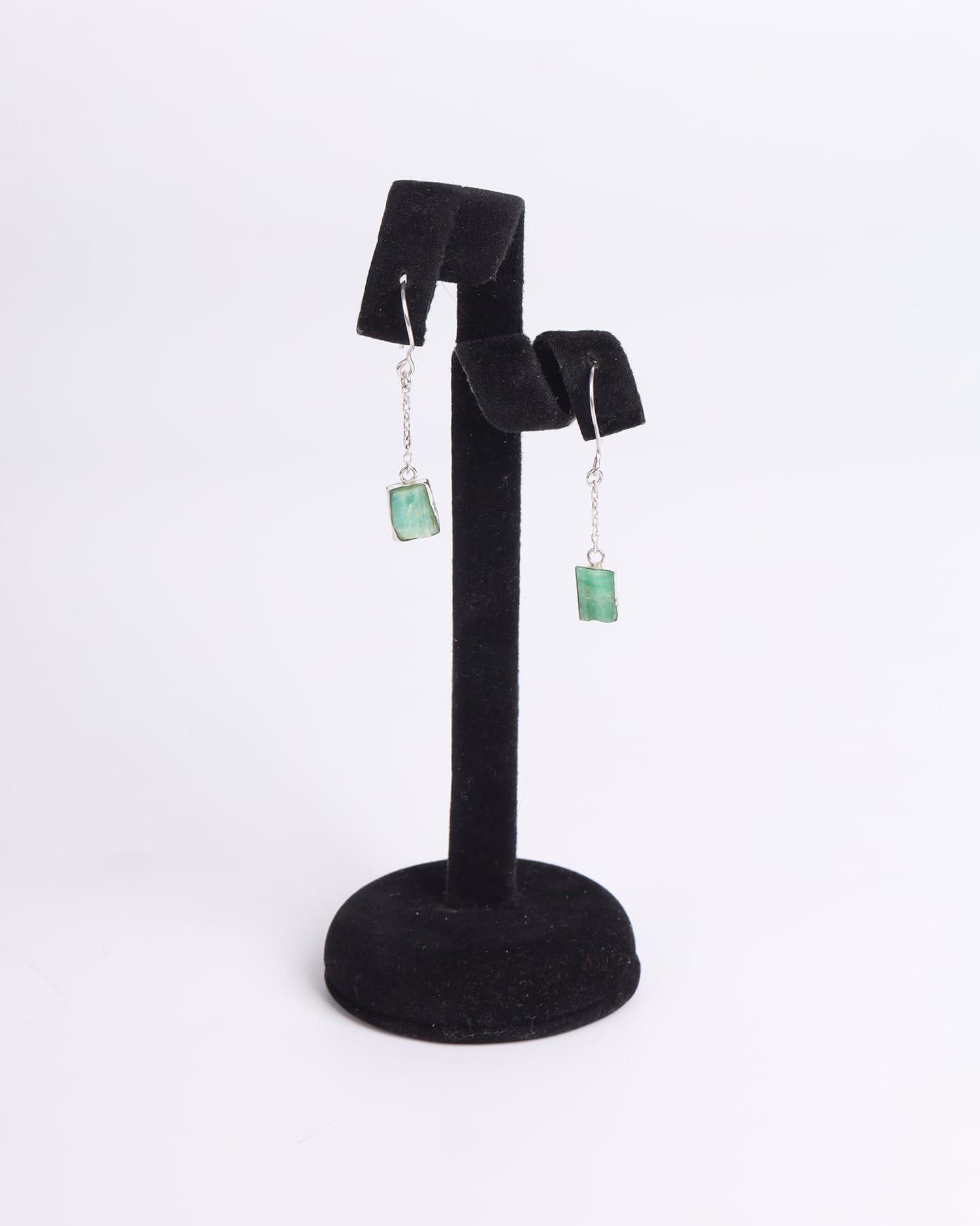 Emerald Necklace & Earrings Set – Afghan Raw Emerald Jewelry in Sterling Silver