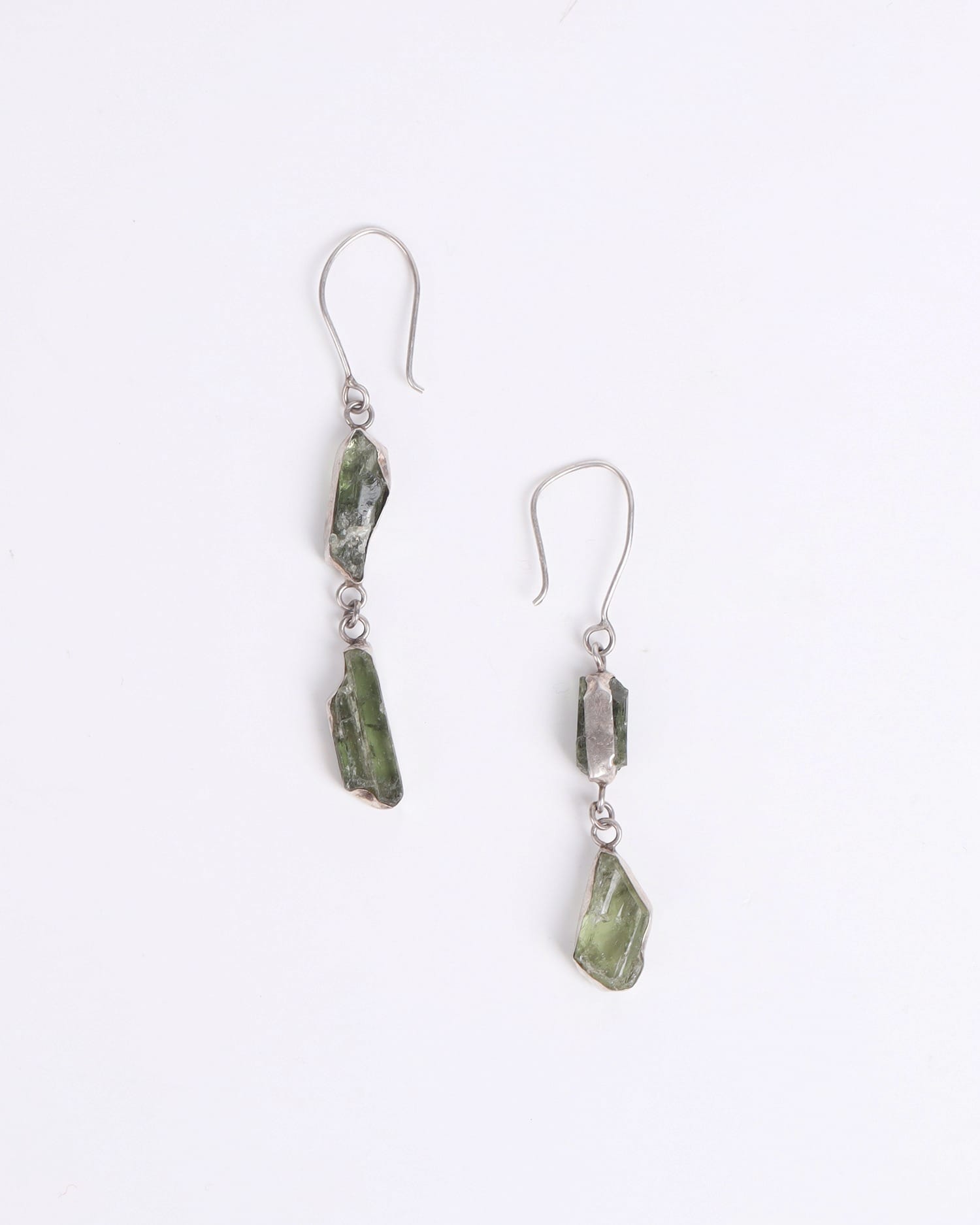 Raw Peridot Necklace, Earrings & Ring Set – Afghan Green Gemstone Handmade Jewelry