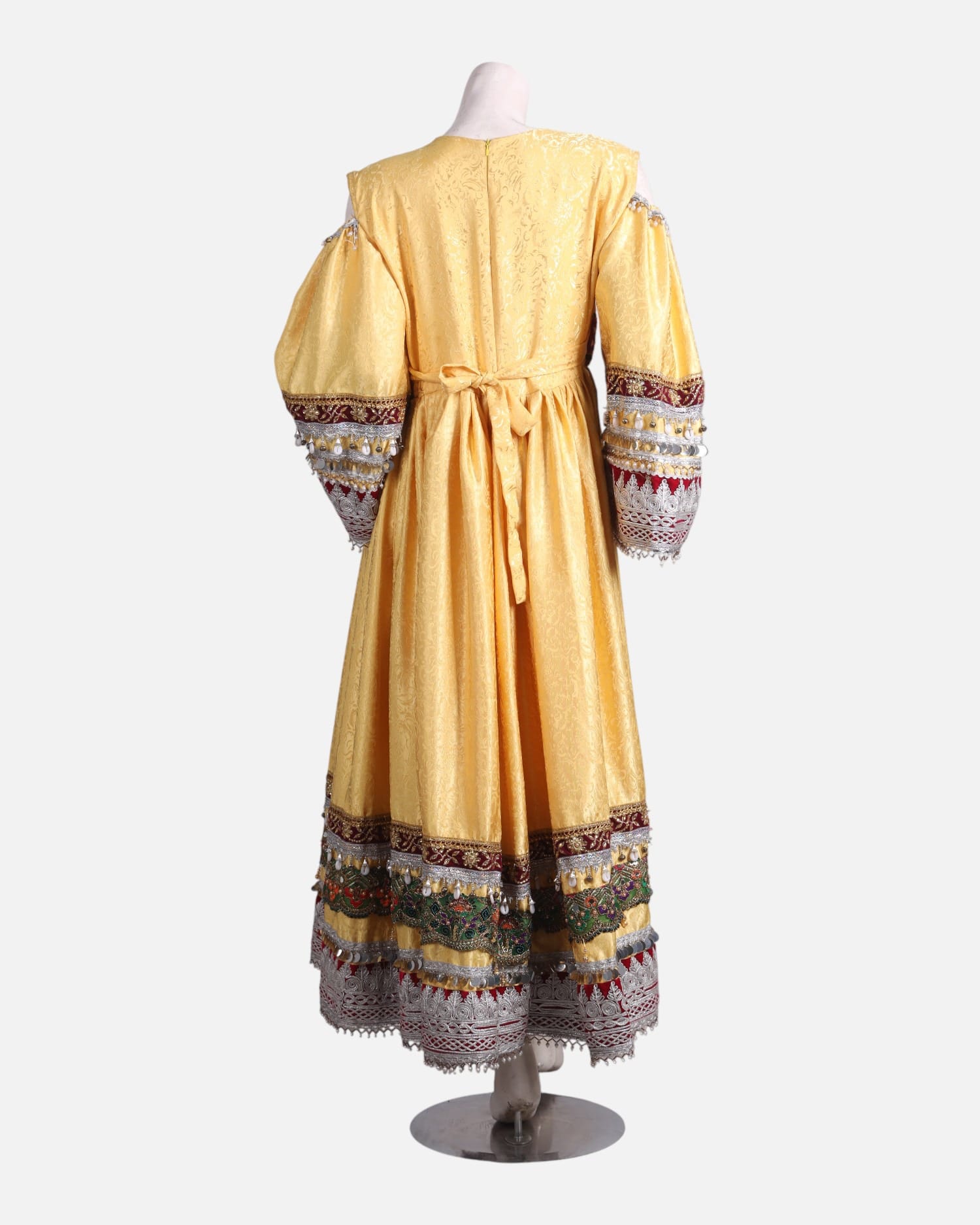Luxury Yellow Dress – Hand-Embroidered for Weddings & Cultural Events