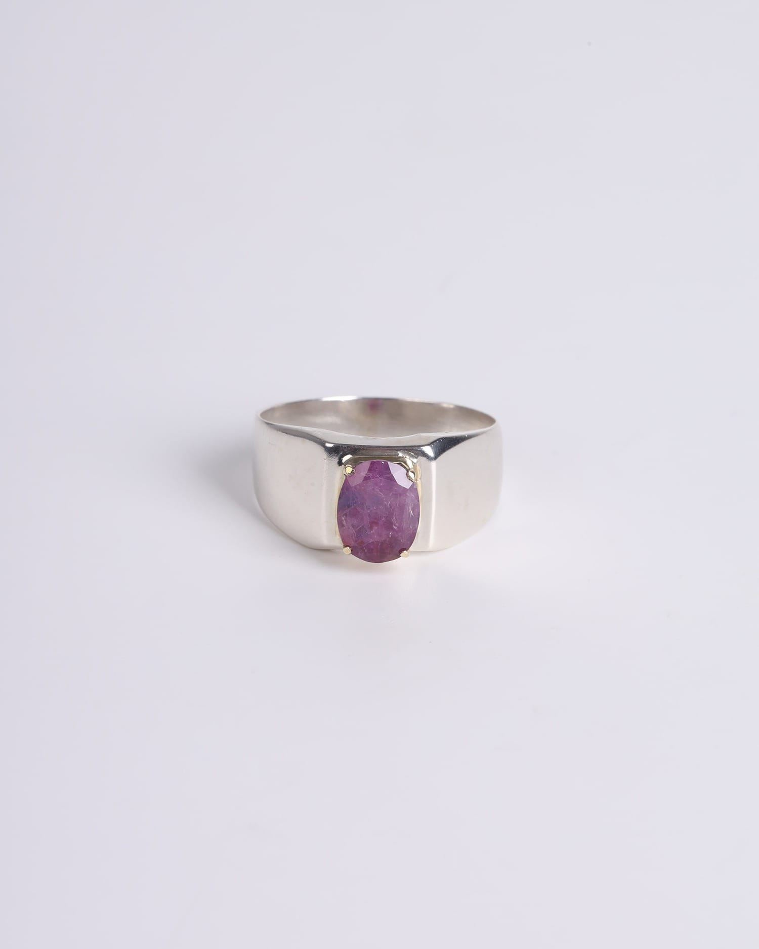 2.75ct Ruby Silver Ring for Men – Timeless Craftsmanship and Style
