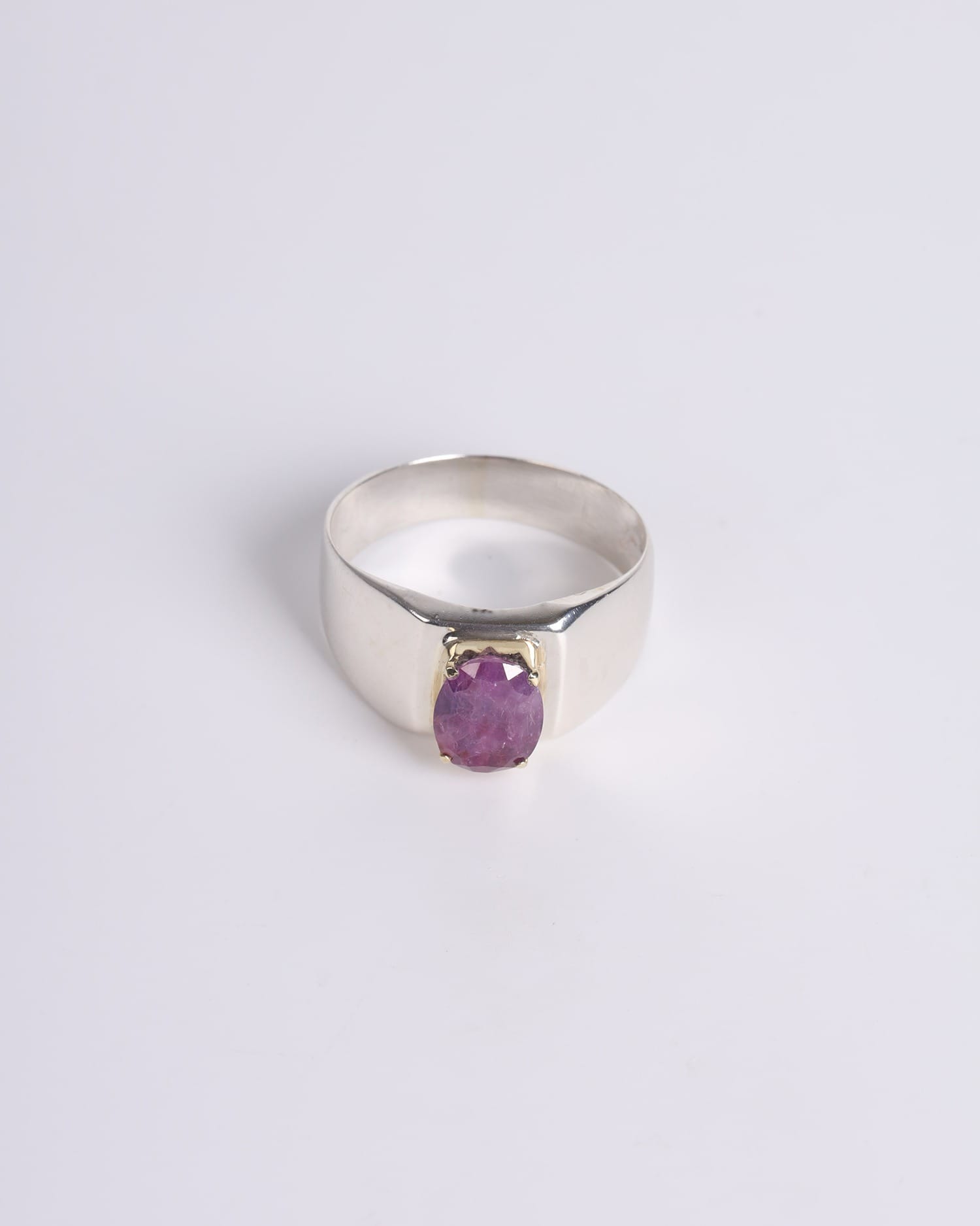 2.75ct Ruby Silver Ring for Men – Timeless Craftsmanship and Style