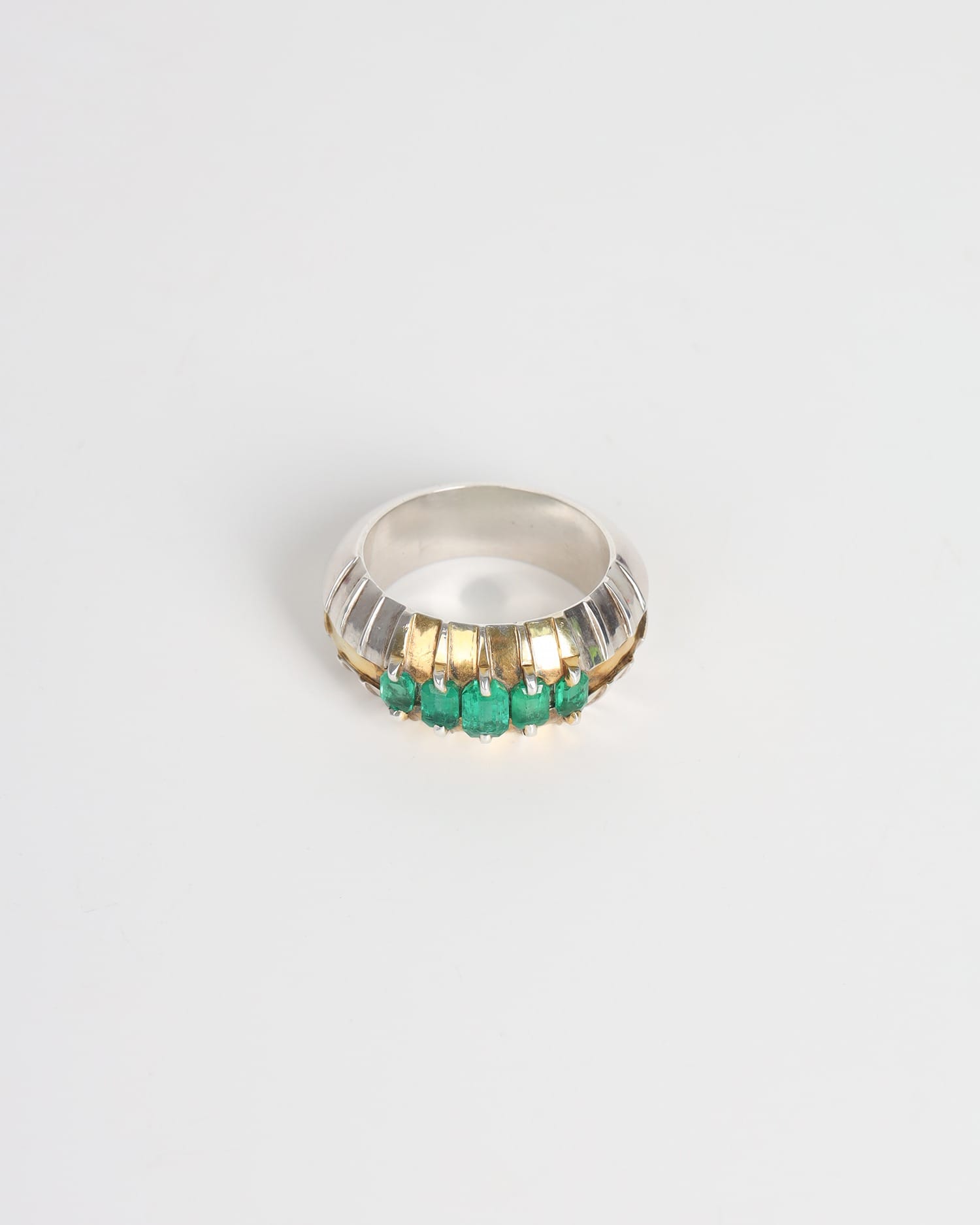 Emerald Ring Emeralds,  925 Silver