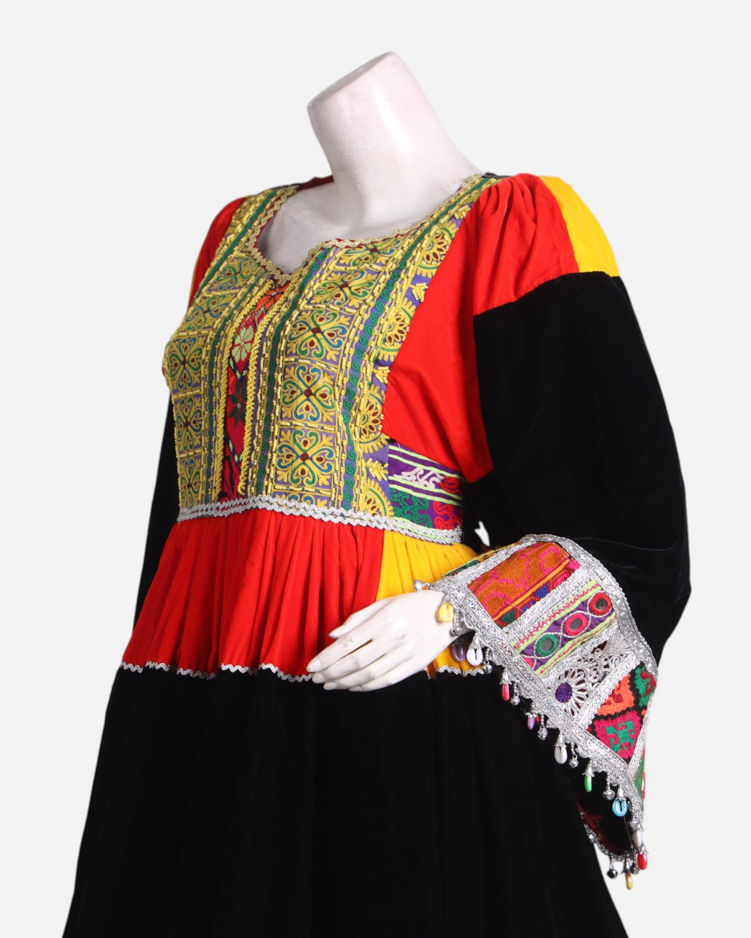 Colorful Afghan Gand Afghani – Handmade Cultural Dress for Eid & Weddings | Aseel