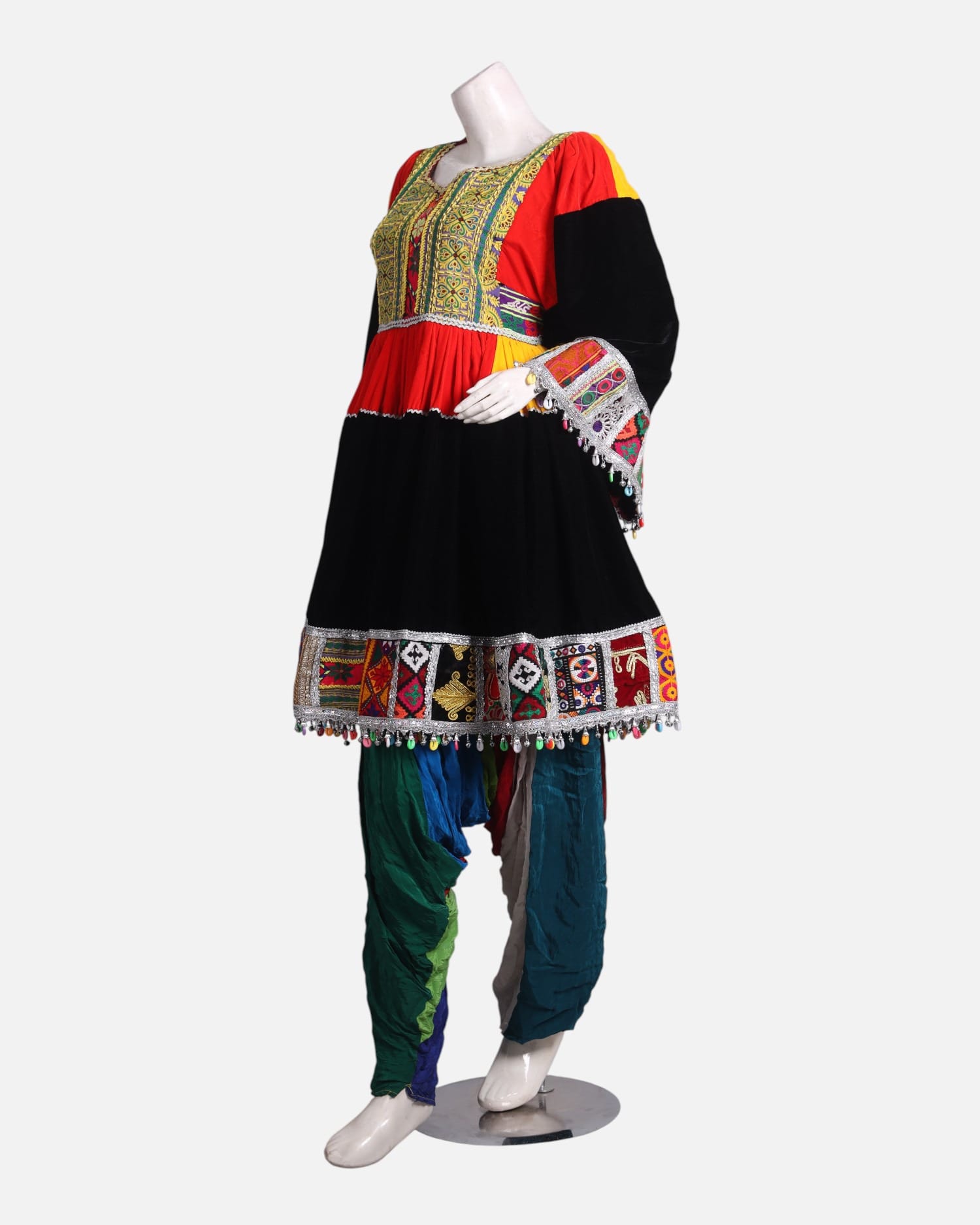 Colorful Afghan Gand Afghani – Handmade Cultural Dress for Eid & Weddings | Aseel