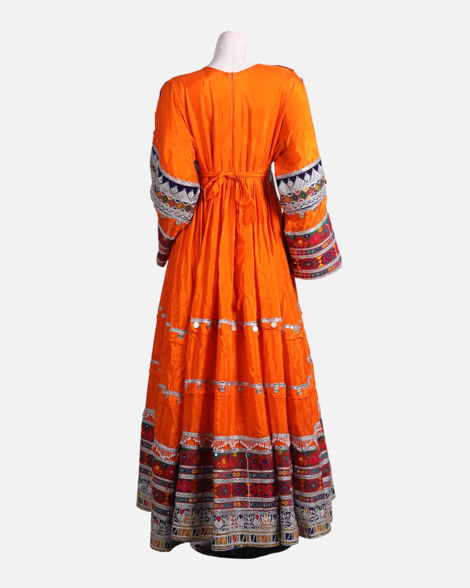 Authentic handmade Afghani Gand Design Vibrant Orange