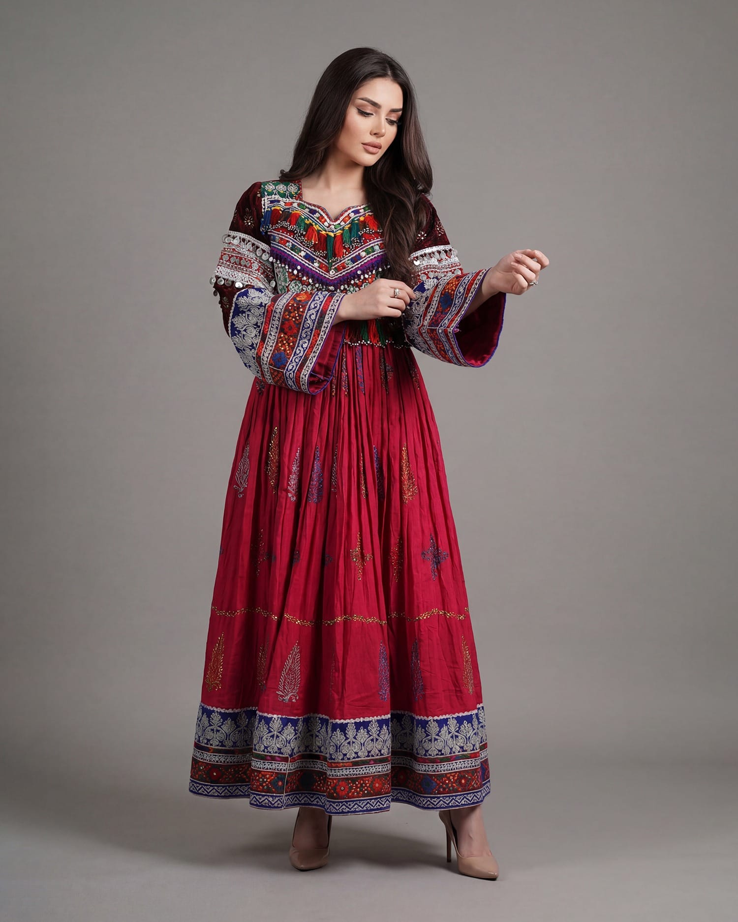 Afghan Embroidered Dress for Women – Modern Twist on Traditional Afghan Fashion | Aseel