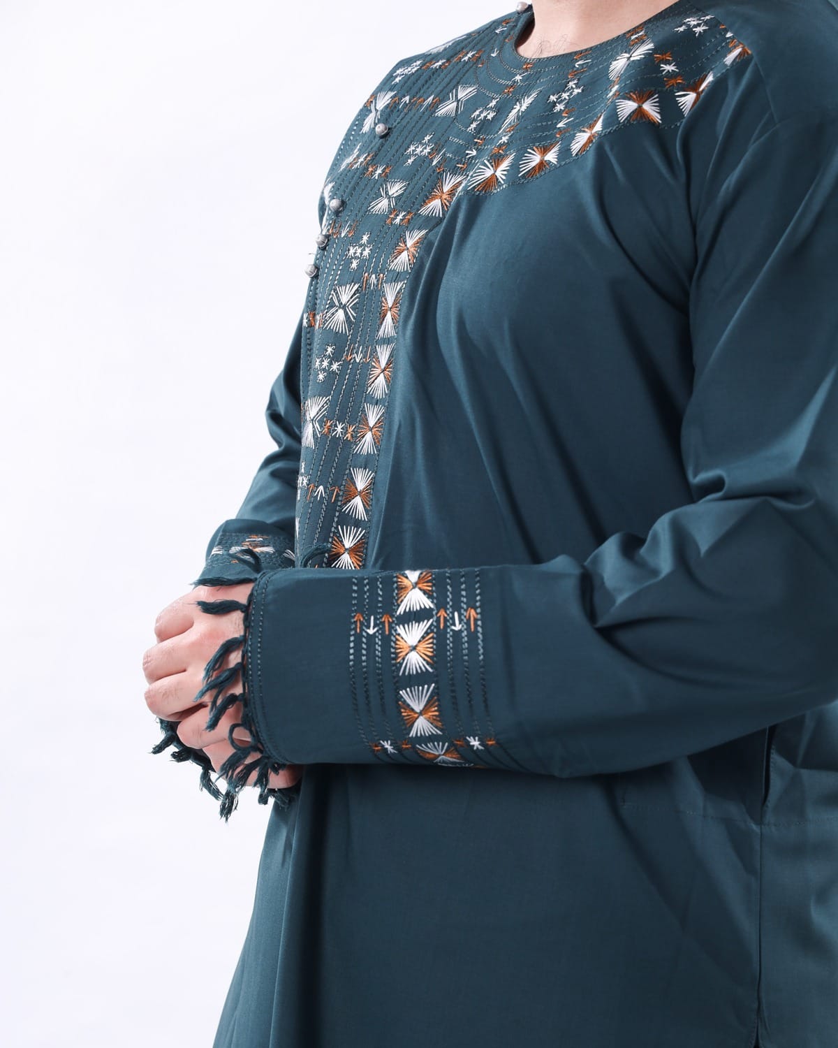 Afghan Perahan Tunban for Men – Traditional Yakhun Embroidery for Eid Aseel