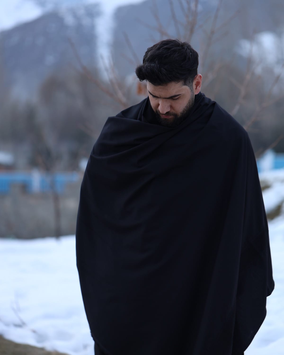 Black Afghan Clothes Qasimi Design for Men – Traditional Embroidered