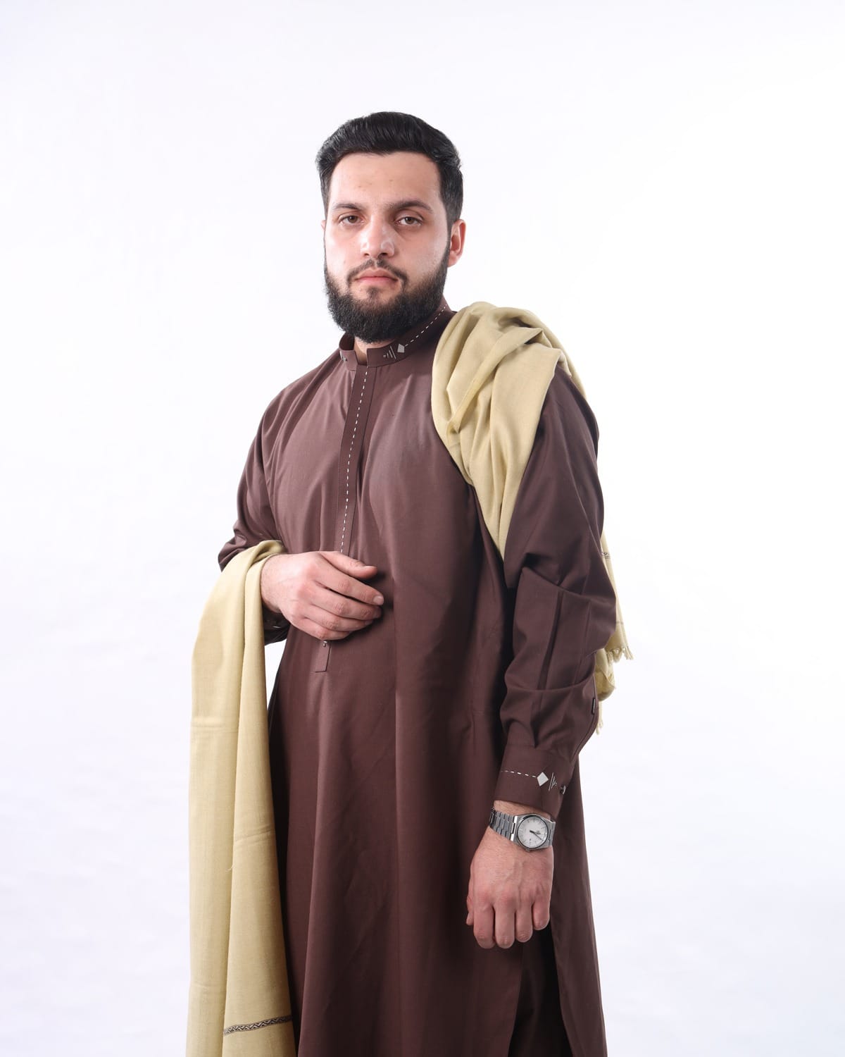 Men’s Afghan Yakhun Hindi & Patu – Traditional Handcrafted Attire for Eid, Weddings, and Cultural Events | Aseel