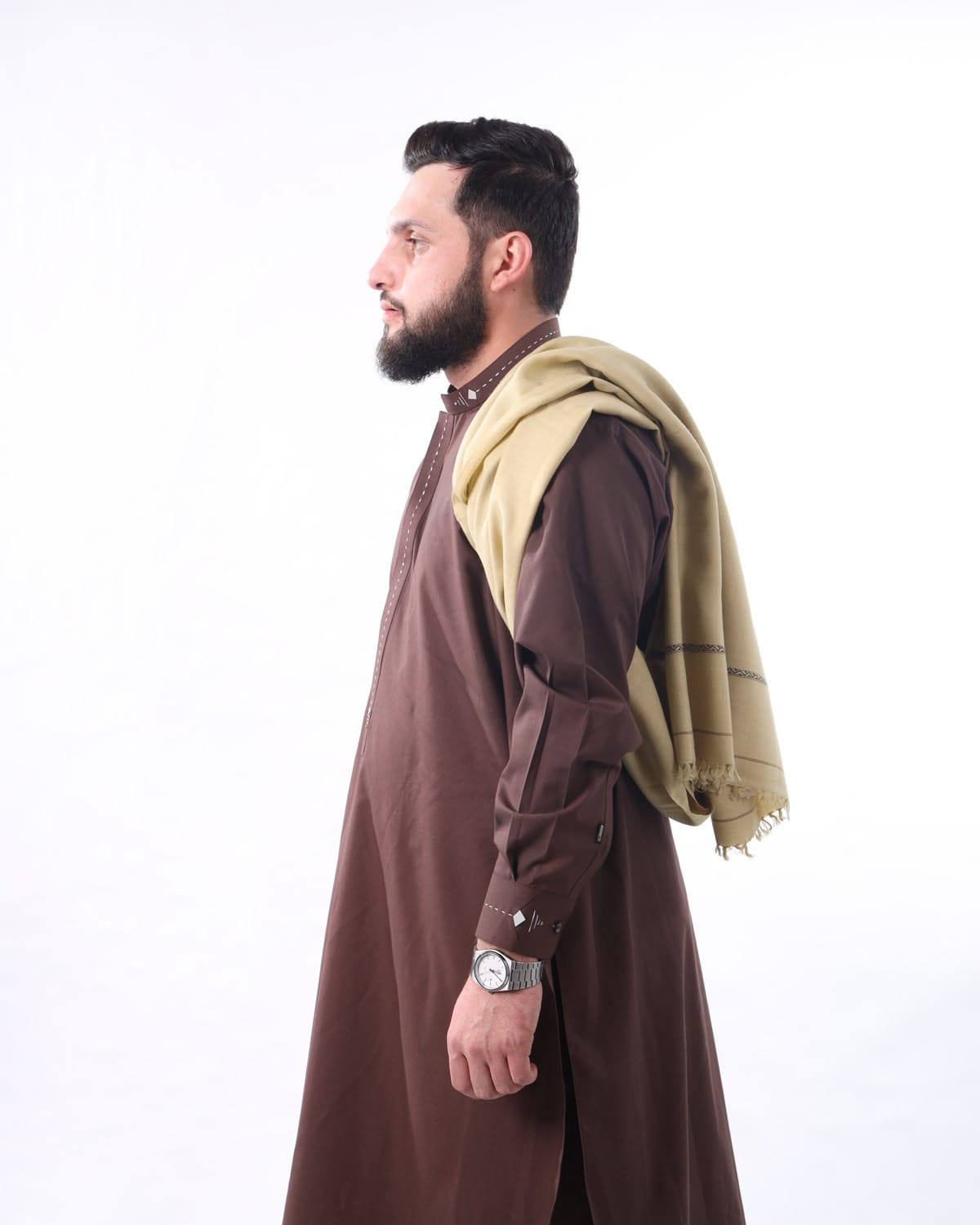 Men’s Afghan Yakhun Hindi & Patu – Traditional Handcrafted Attire for Eid, Weddings, and Cultural Events | Aseel