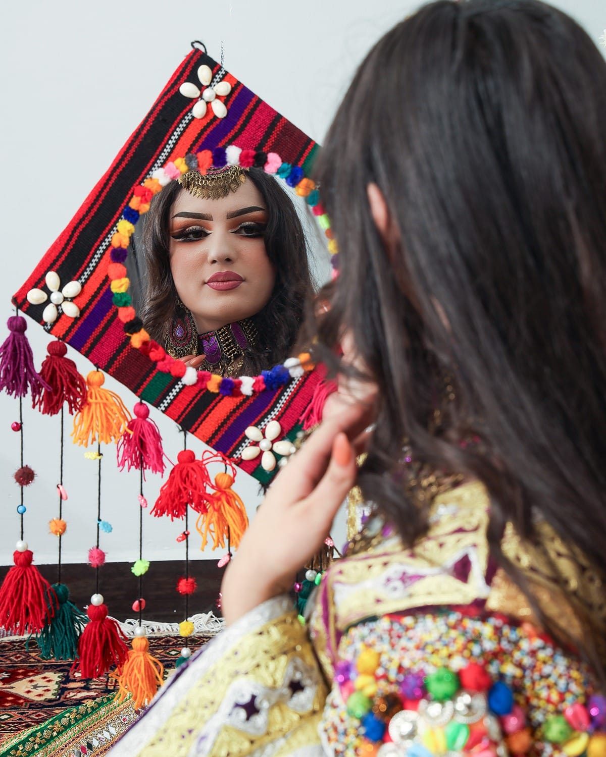 Luxury Afghan Genda Afghan Dress -Hand Embroidered Velvet Fabric-Wedding & Cultural Occasions