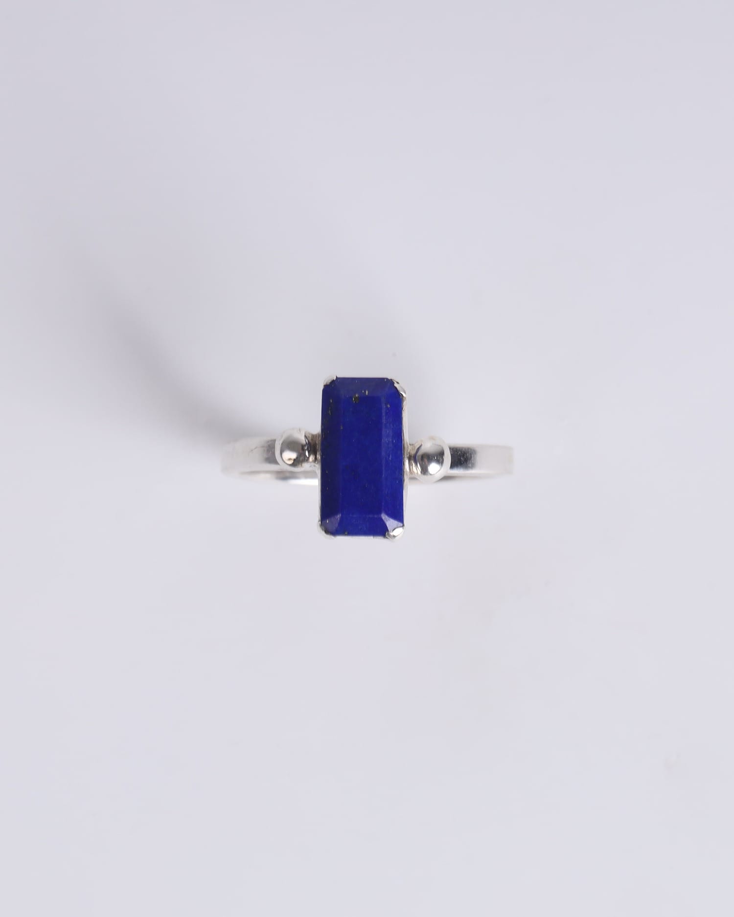 Women’s Lapis Lazuli & Silver Ring Fine Jewelry Blue Gemstone