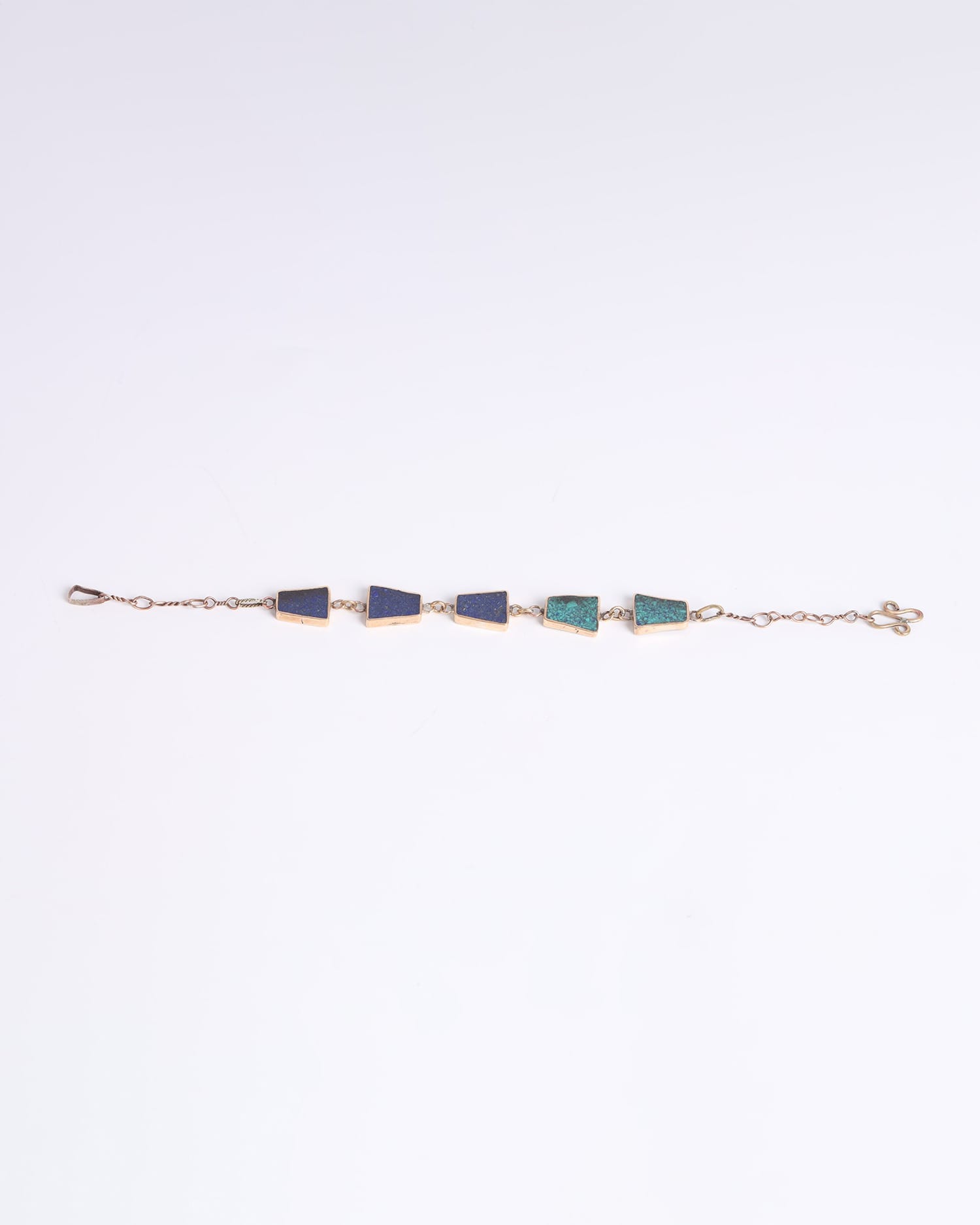 Brass Lapis Lazuli & Turquoise Bracelet – Handcrafted Women’s Jewelry