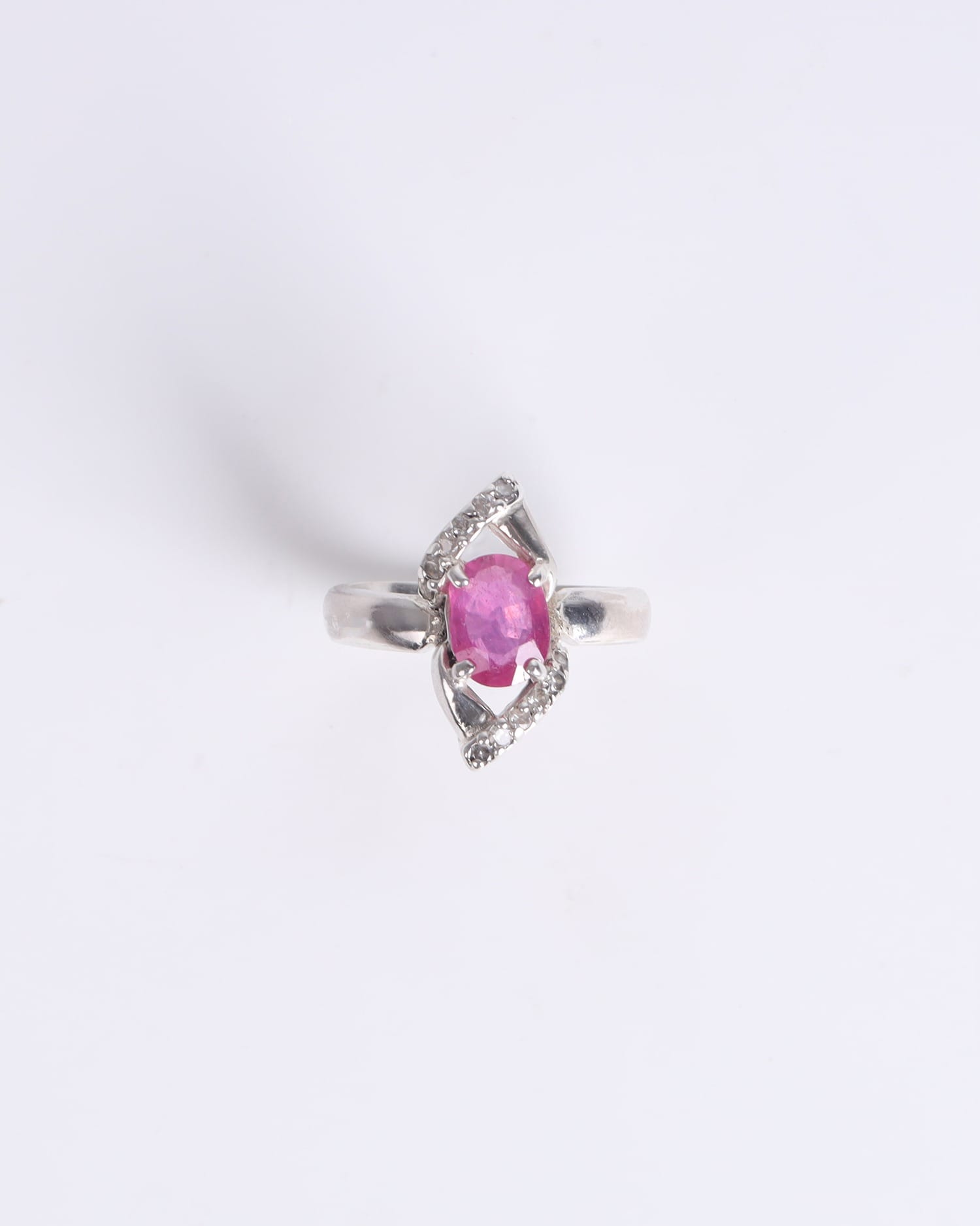 Silver Ruby Ring - 925 Sterling Elegant Women’s Jewelry