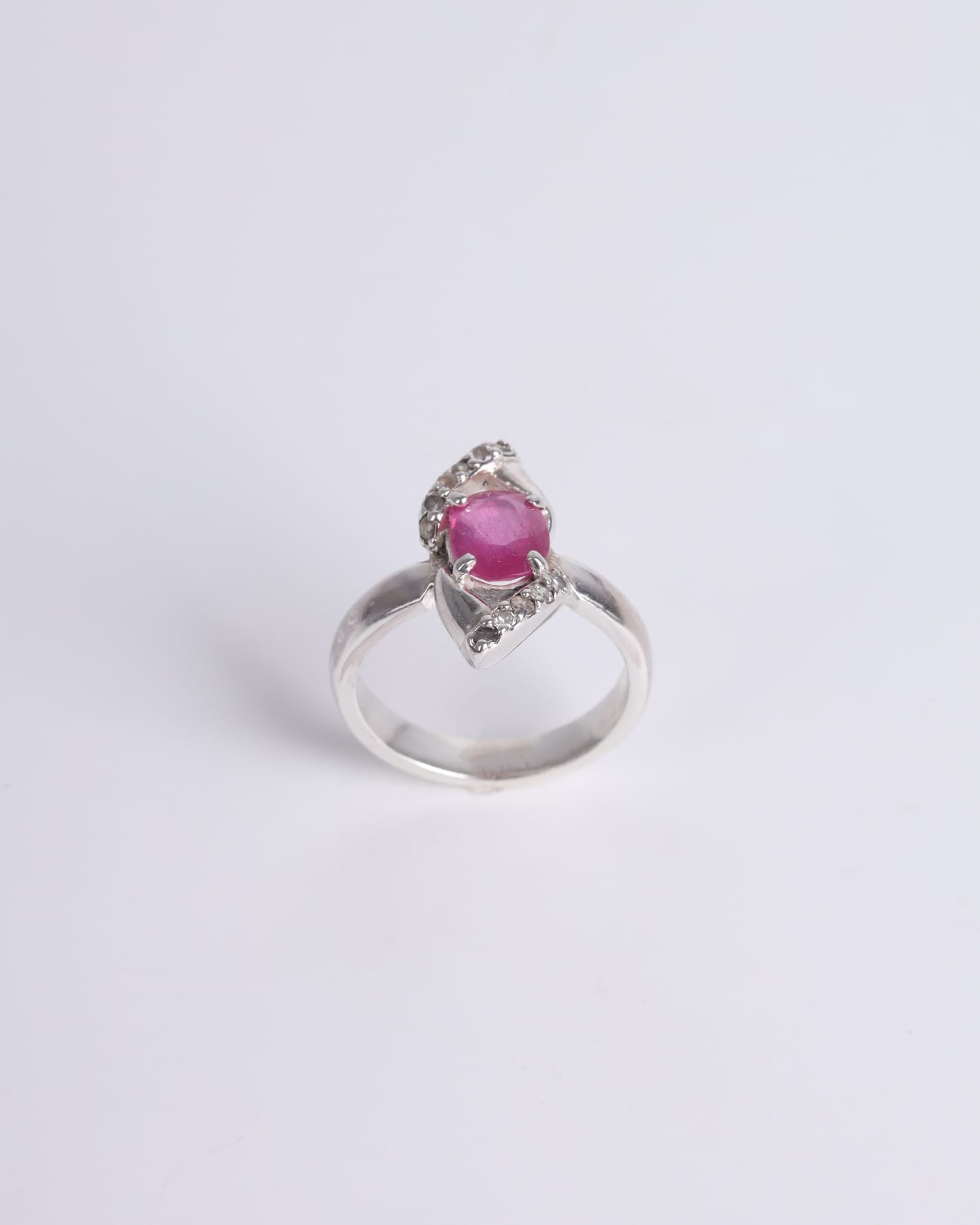 Silver Ruby Ring - 925 Sterling Elegant Women’s Jewelry