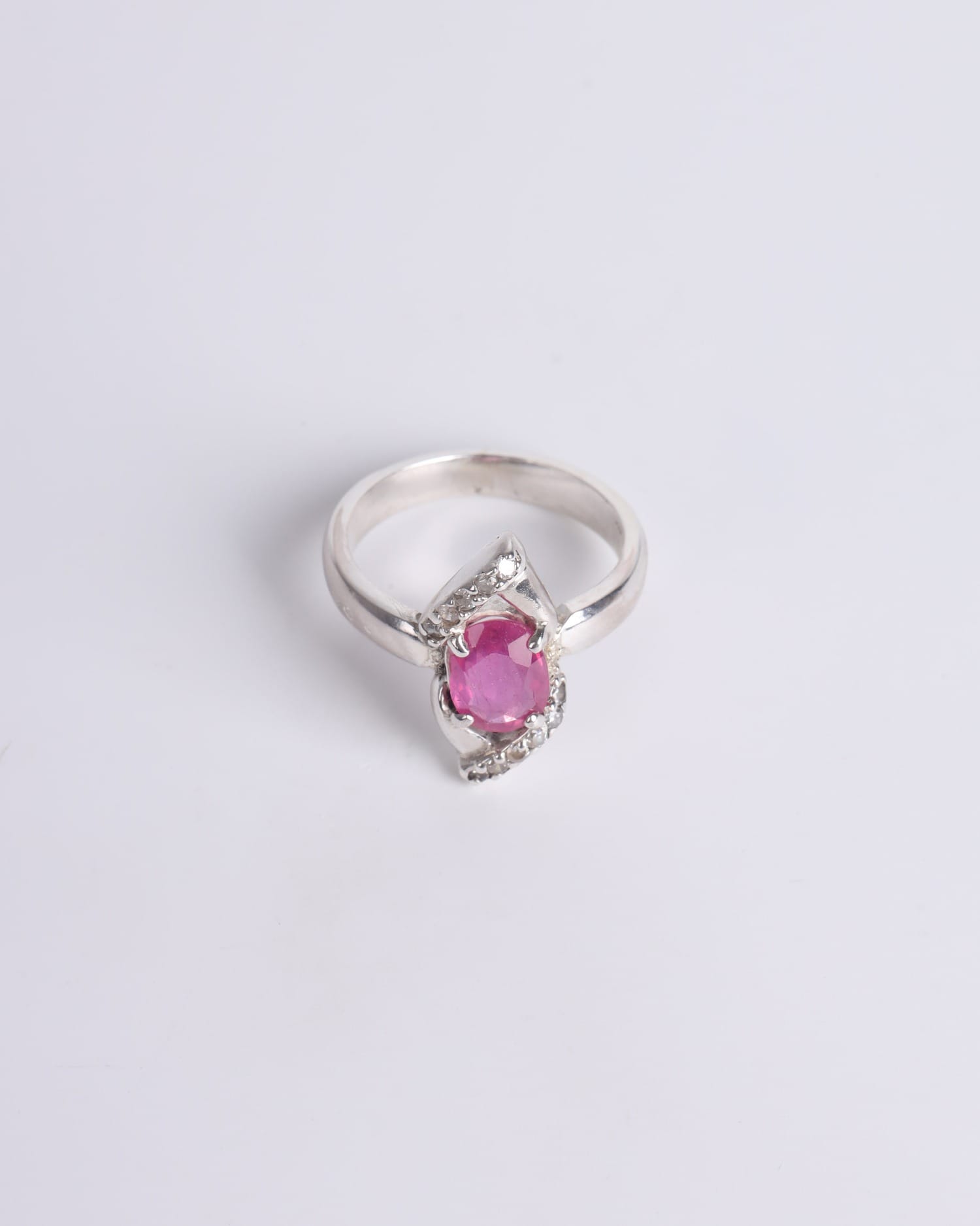 Silver Ruby Ring - 925 Sterling Elegant Women’s Jewelry