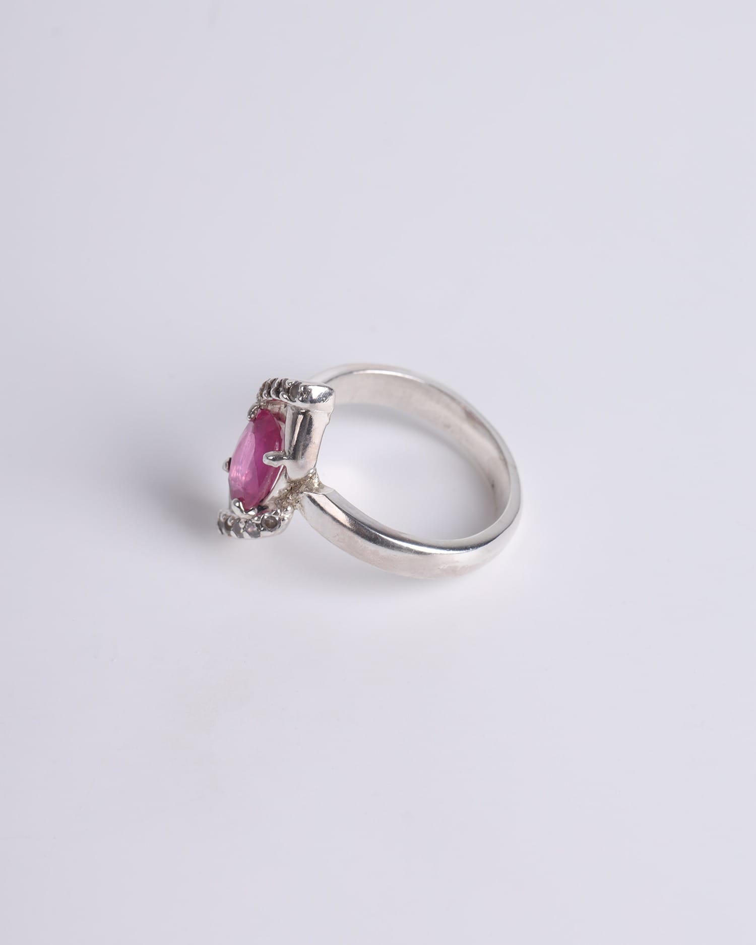 Silver Ruby Ring - 925 Sterling Elegant Women’s Jewelry