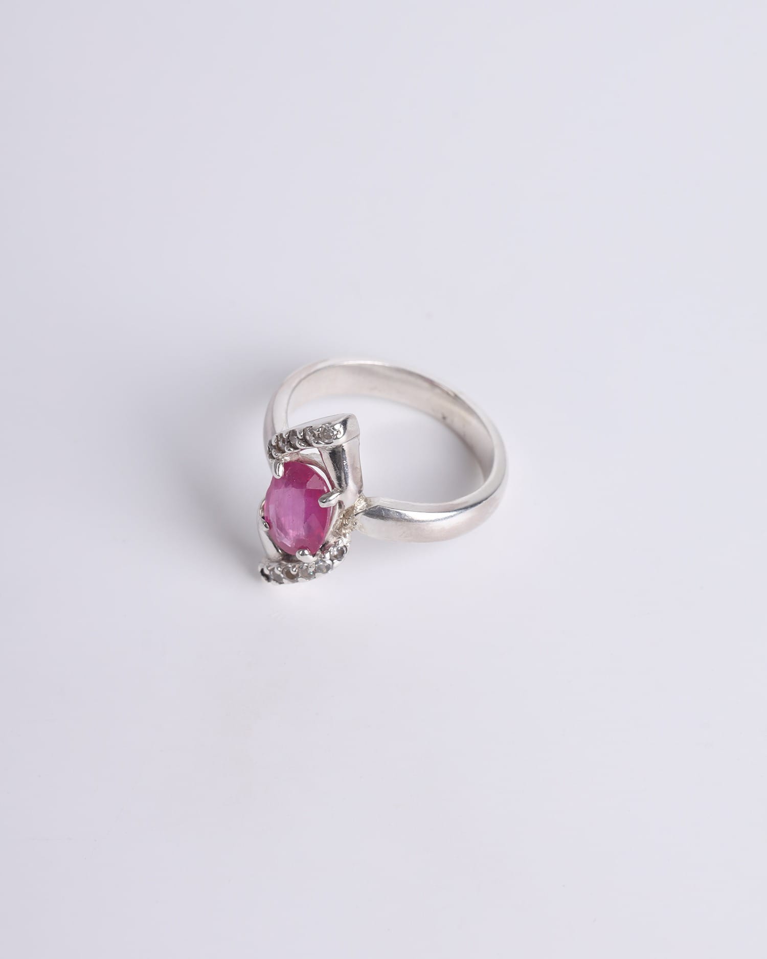 Silver Ruby Ring - 925 Sterling Elegant Women’s Jewelry