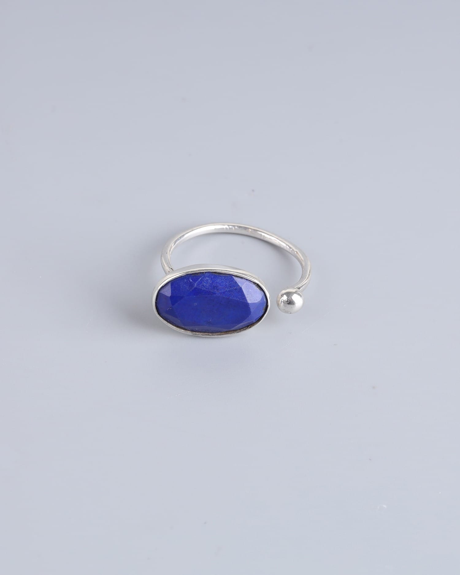 Handmade Oval Lapis Lazuli Ring