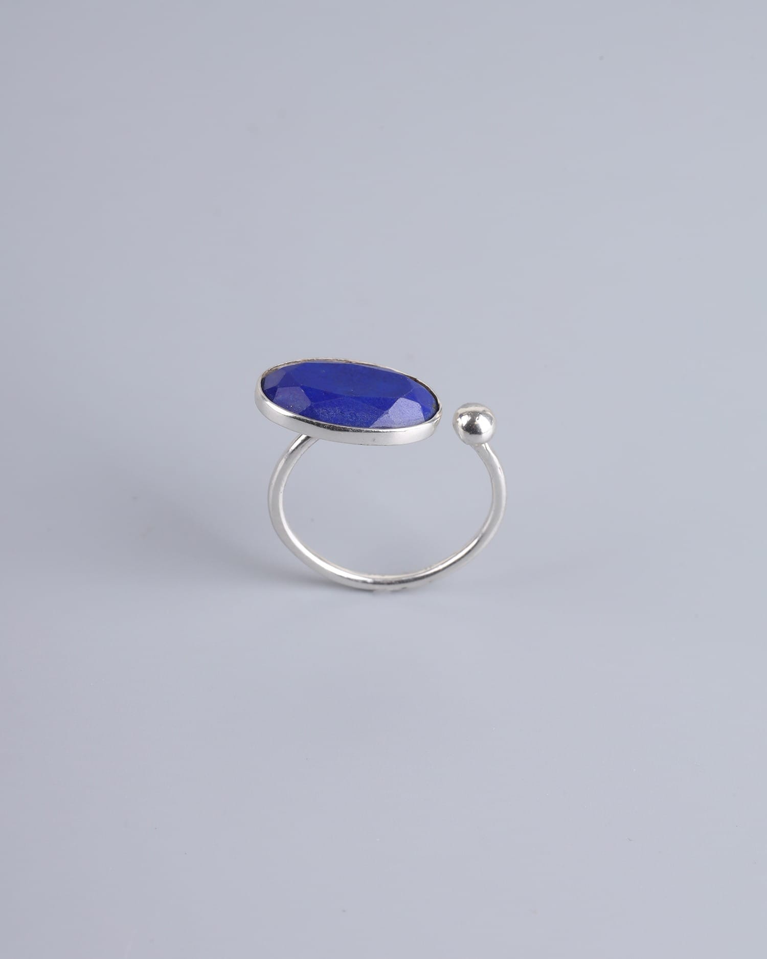 Handmade Oval Lapis Lazuli Ring