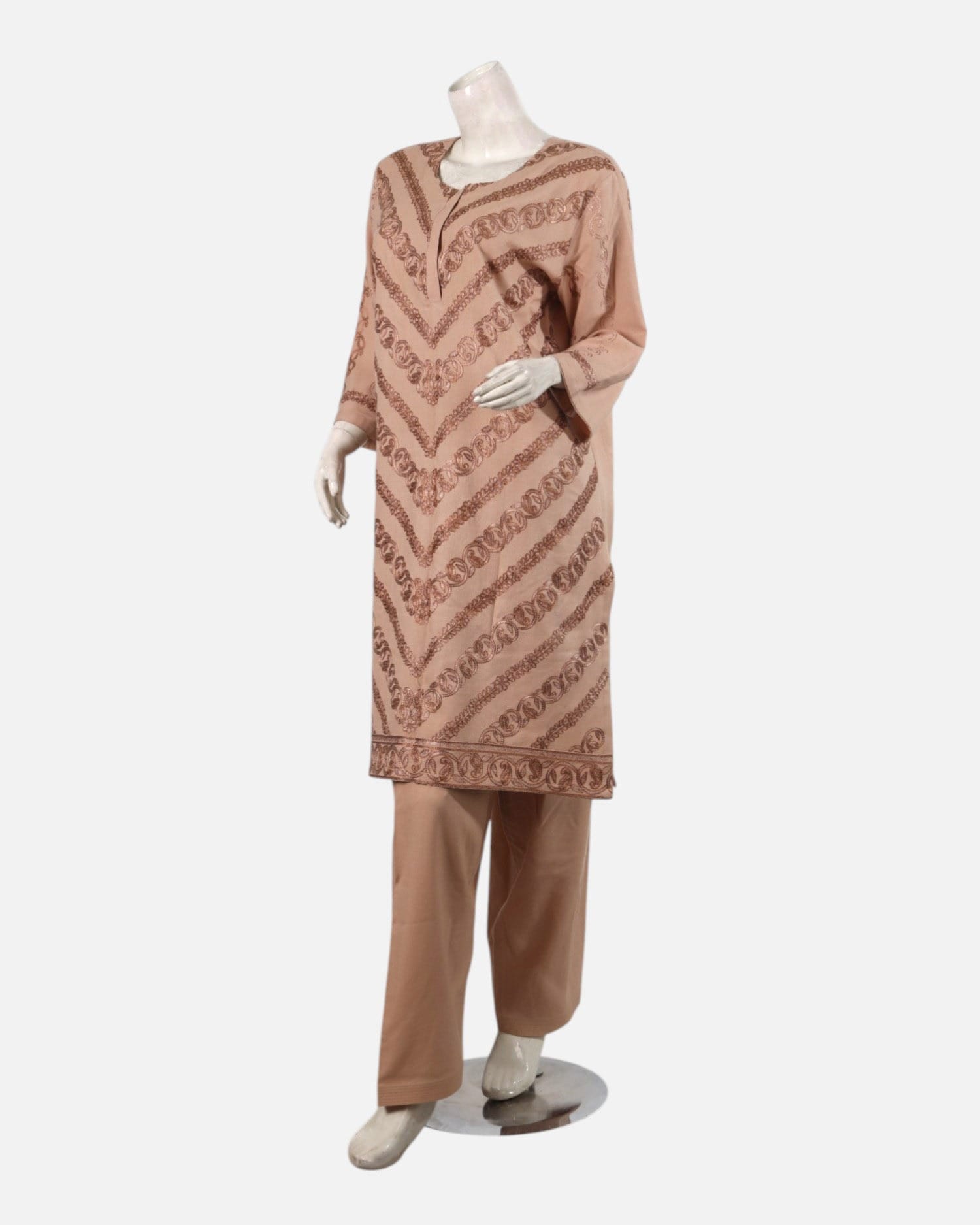 Afghan Punjabi Dress – Three-Piece Handcrafted Outfit with Embroidery