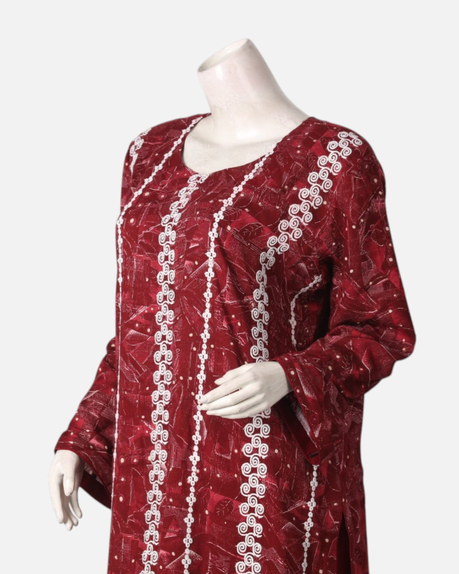 Afghan Red Embroidered Dress – Traditional Handmade Afghan Clothing