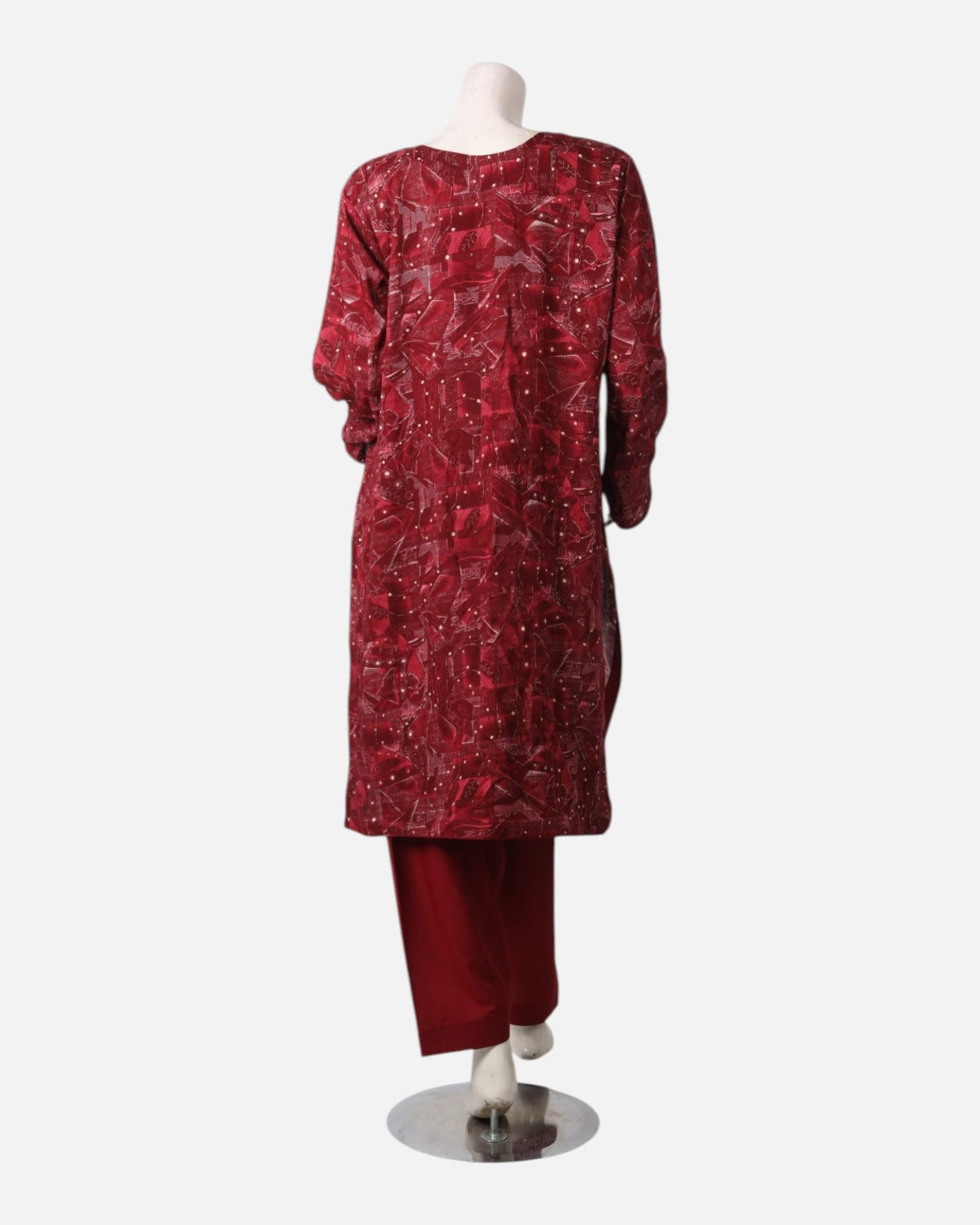 Afghan Red Embroidered Dress – Traditional Handmade Afghan Clothing