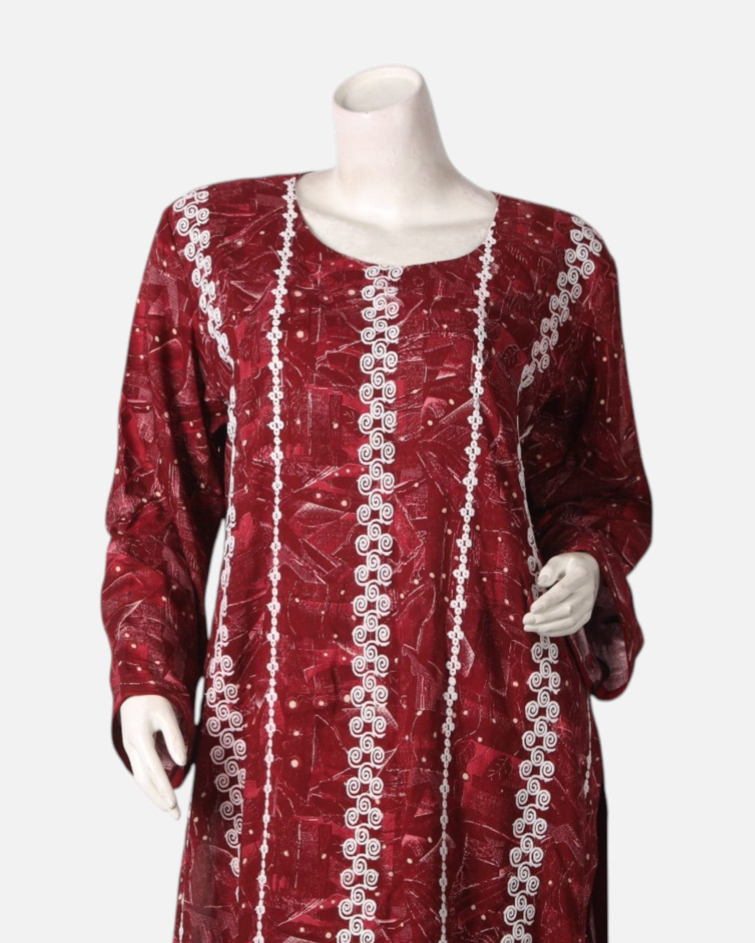 Afghan Red Embroidered Dress – Traditional Handmade Afghan Clothing