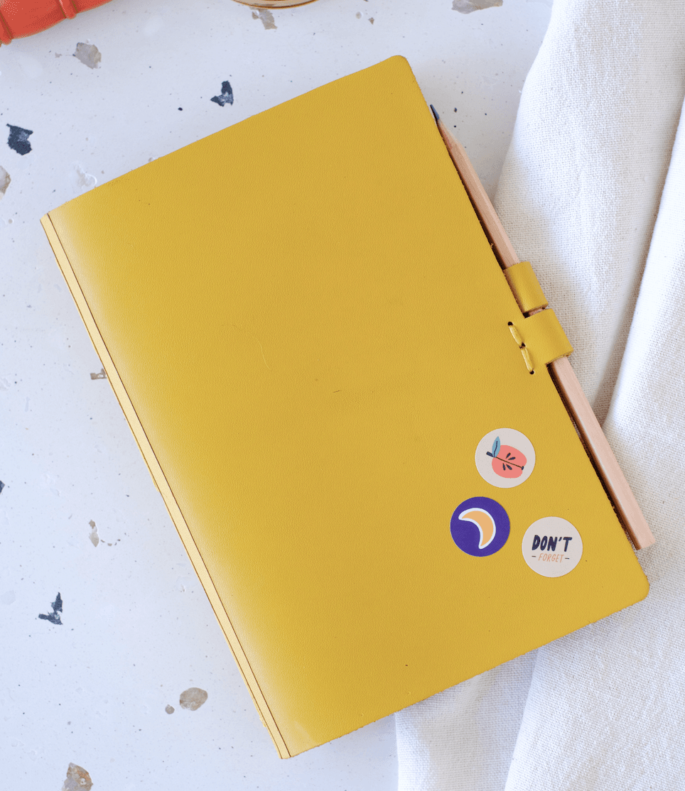 Handmade Leather Notebook – Artisan Journal with Pen Holder