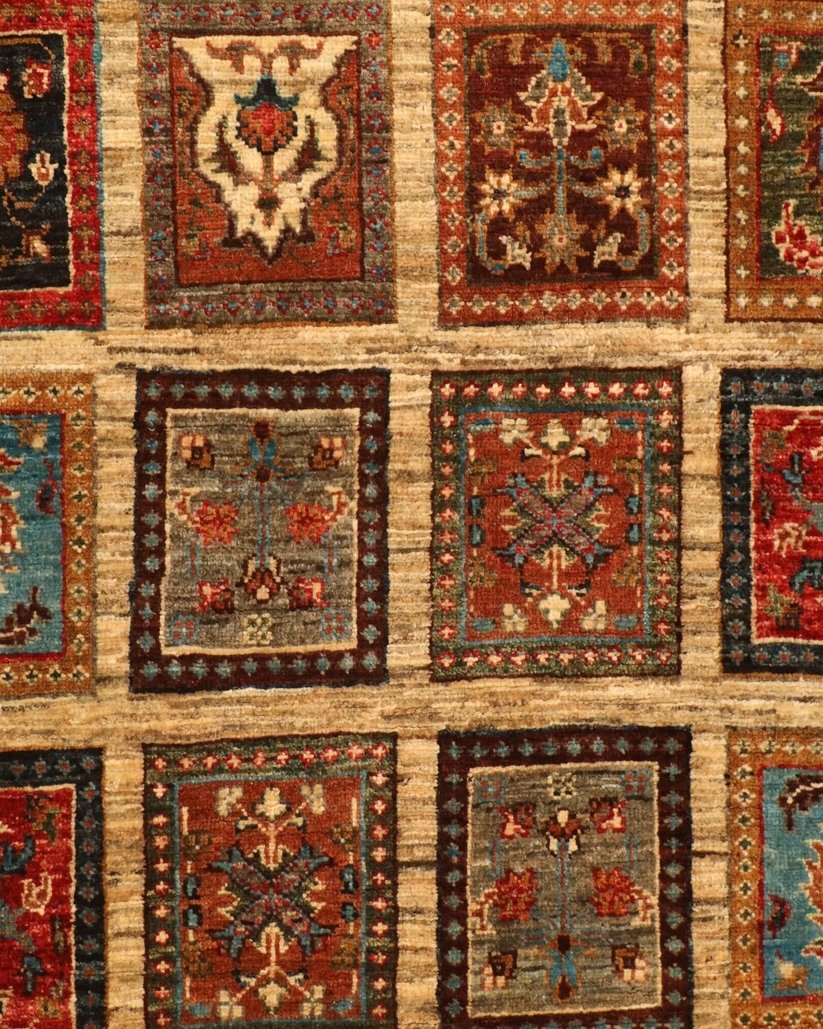 Handmade Ayeenah Afghan Rug – Wool & Cotton, Hand-Knotted, 1.50x2.50 meters