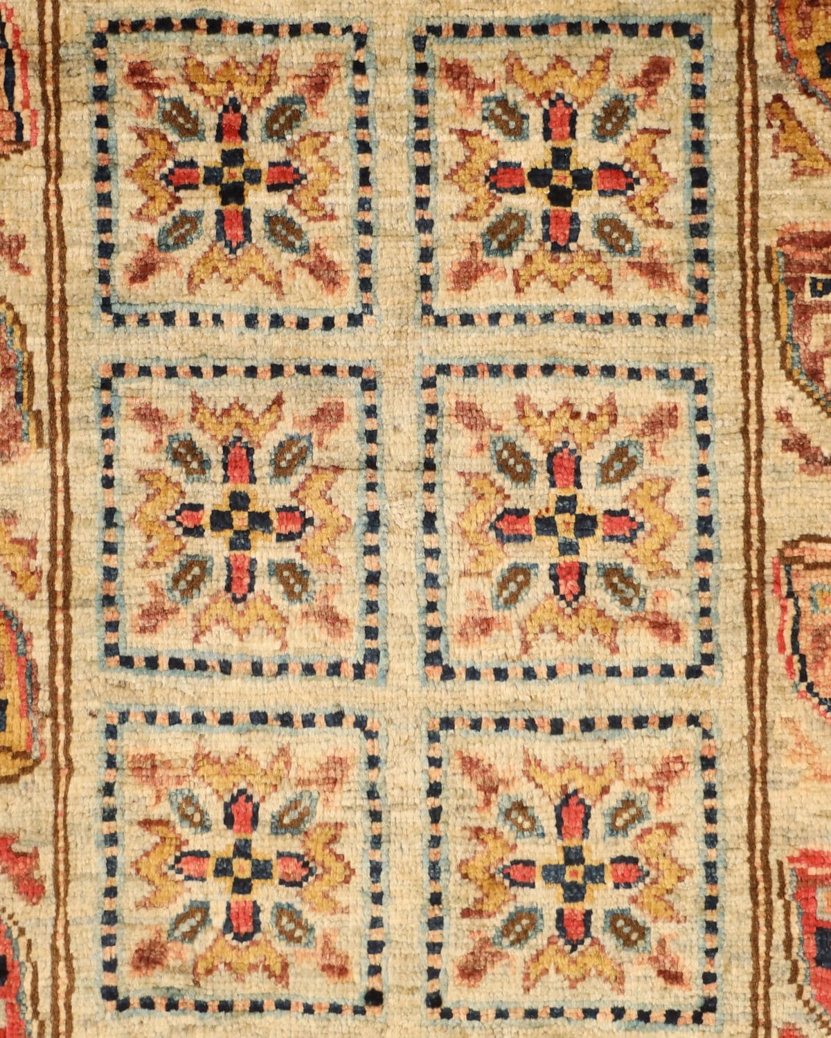 Museum Style Afghan Pazeraak Rug – Hand Knotted Wool & Cotton Tribal Horse Motif Carpet, Authentic Afghan Artisan Rug 1.50×2 m