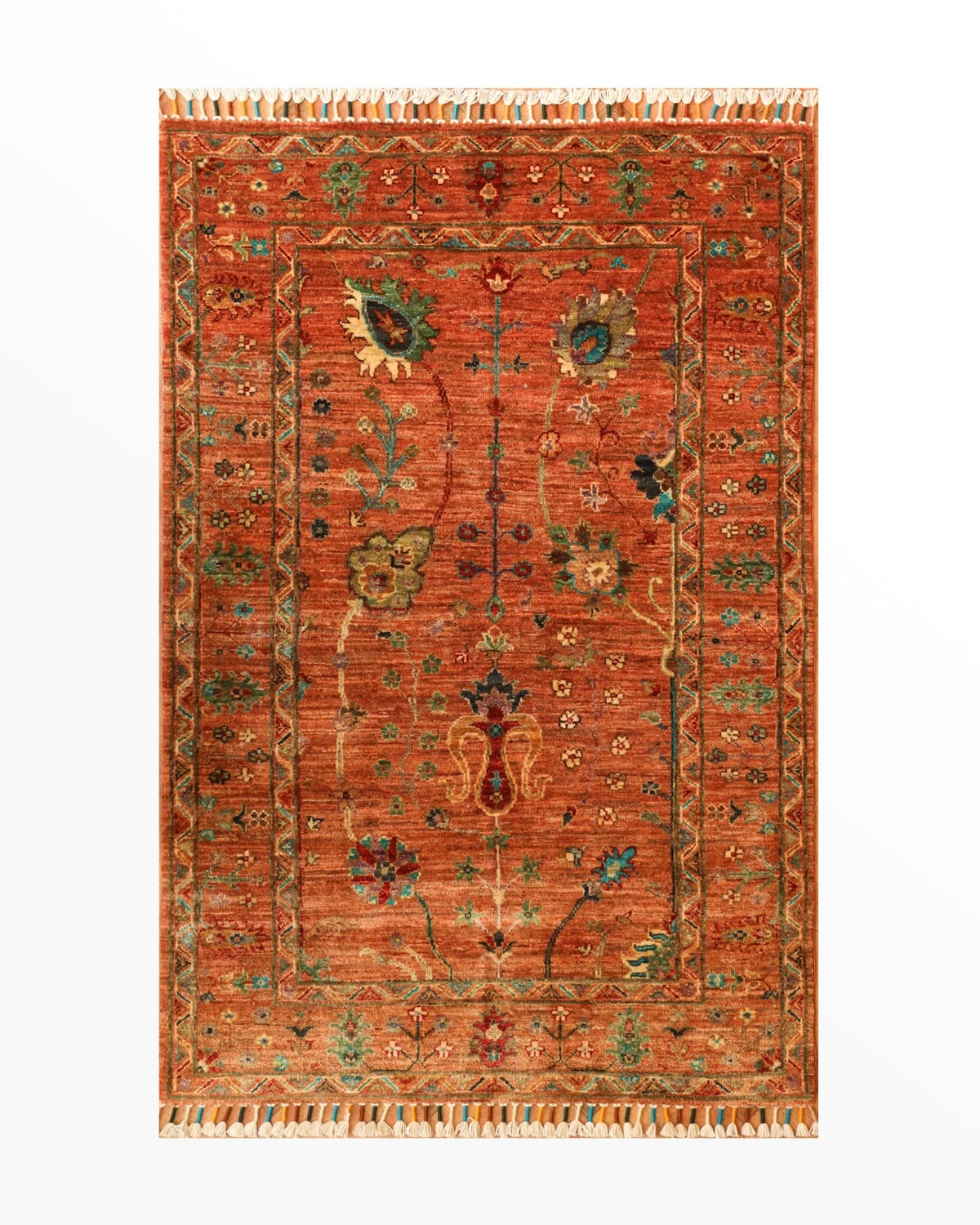 Handcrafted Sultani Afghan Rug - Premium Wool & Cotton - Hand Knotted  1×2 m (35×40 in)