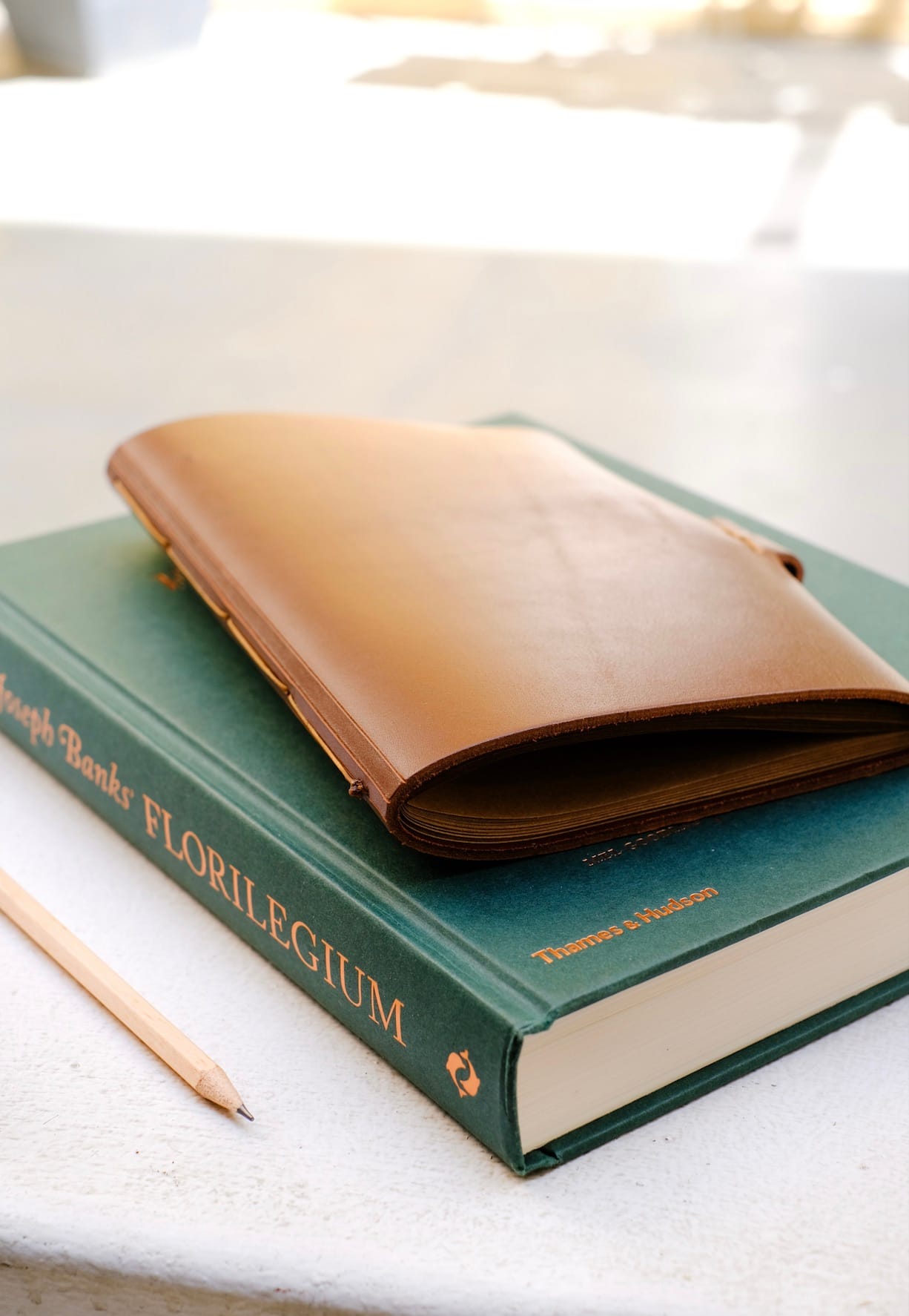 Handmade Leather Notebook – Artisan Journal with Pen Holder
