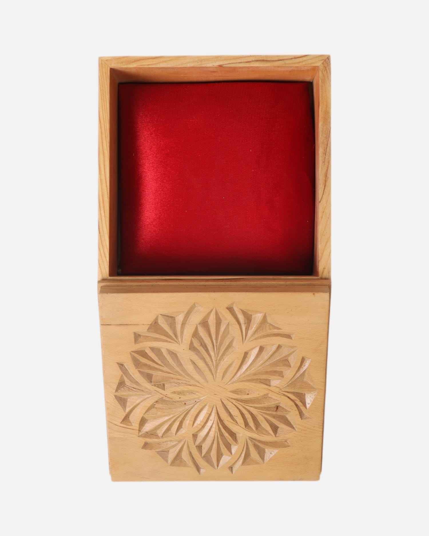 Jewelry Gift Box – Handcrafted Wooden Box with Intricate Carving