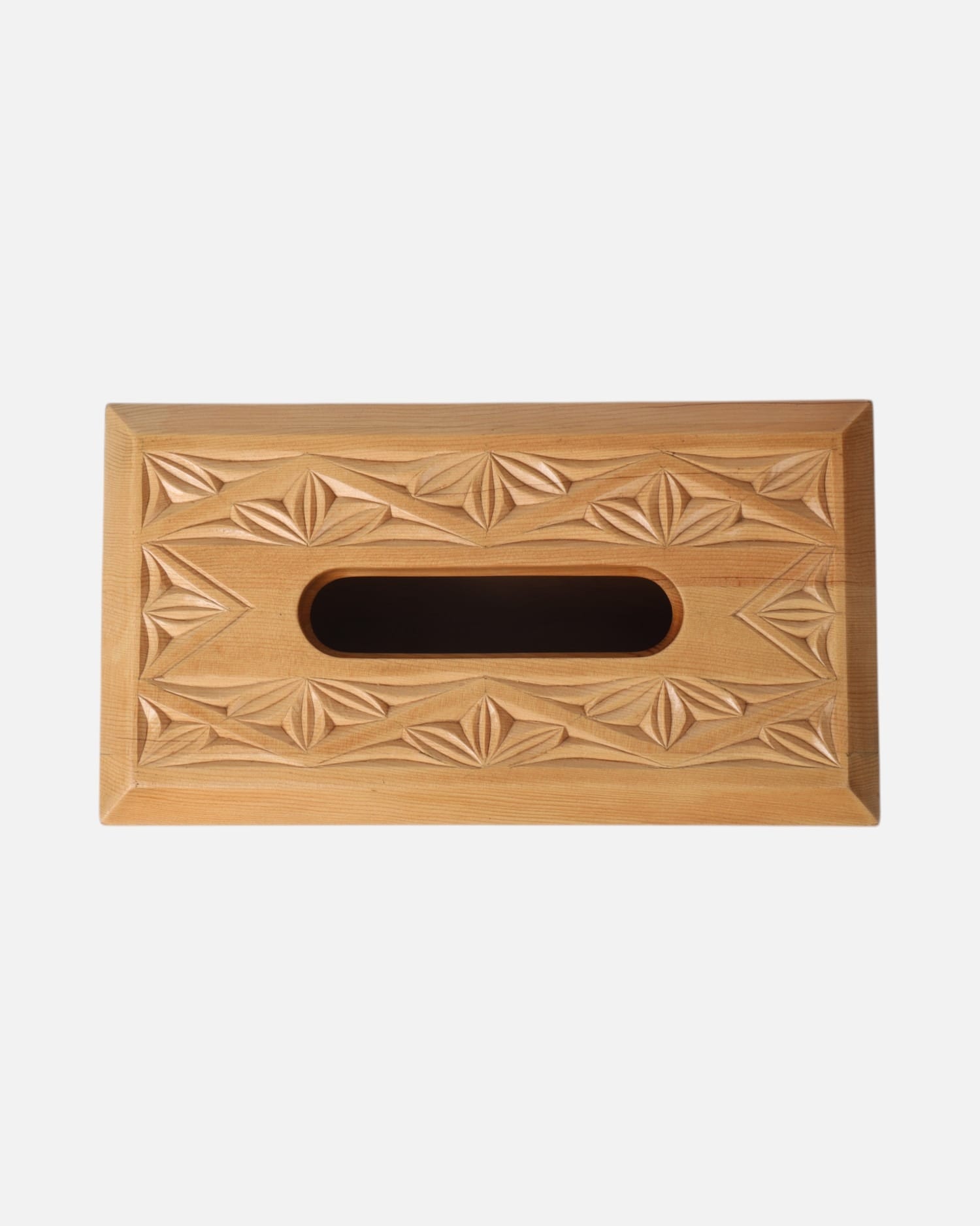 Nooristani Handcrafted Wooden Tissue Box – Traditional Afghan Carved Design