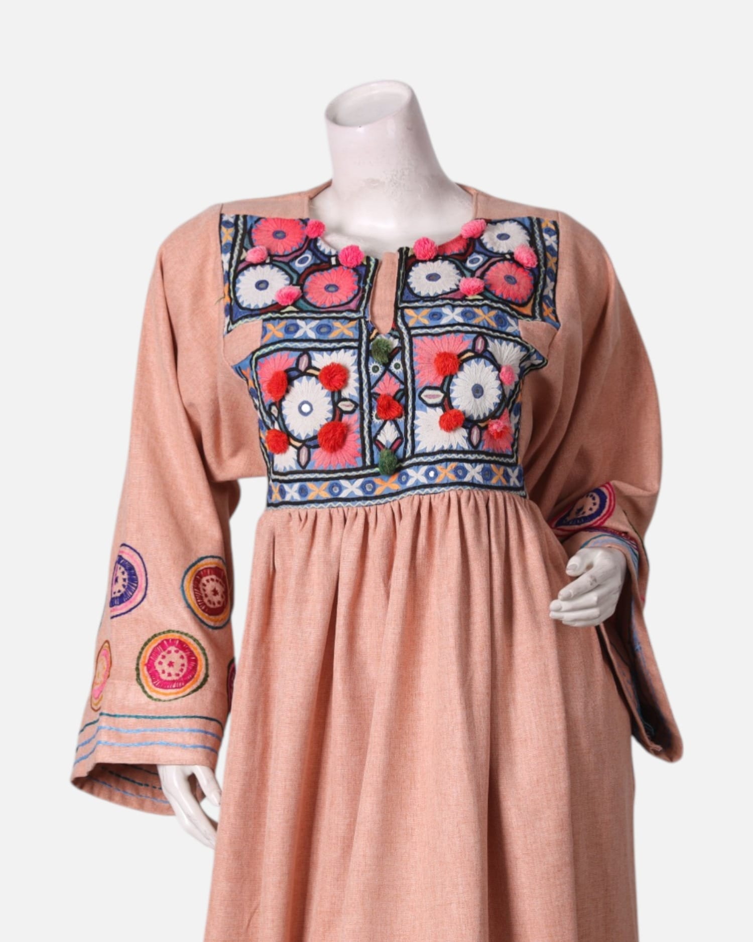 Embroidered Long Dress Set Wrikham