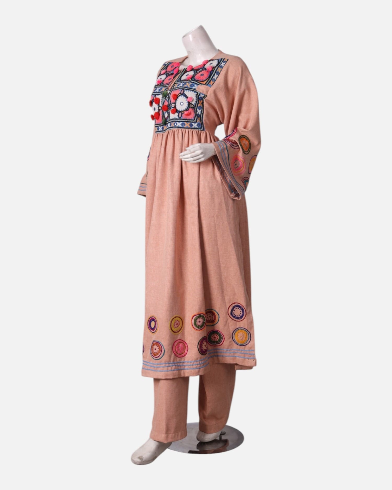 Embroidered Long Dress Set Wrikham