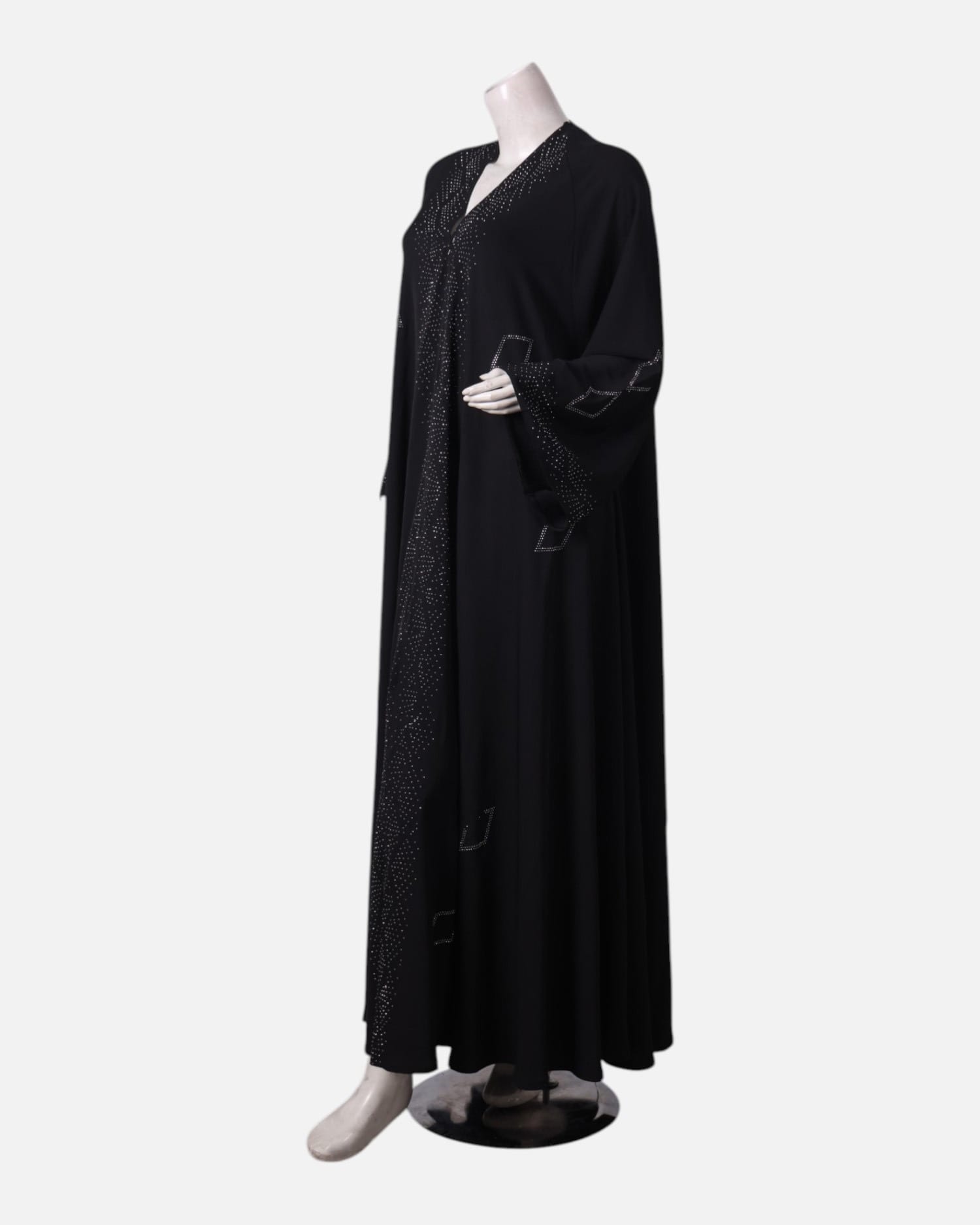Long Silk Black ,Hijab, Dubai Abaya, Traditional Hijab