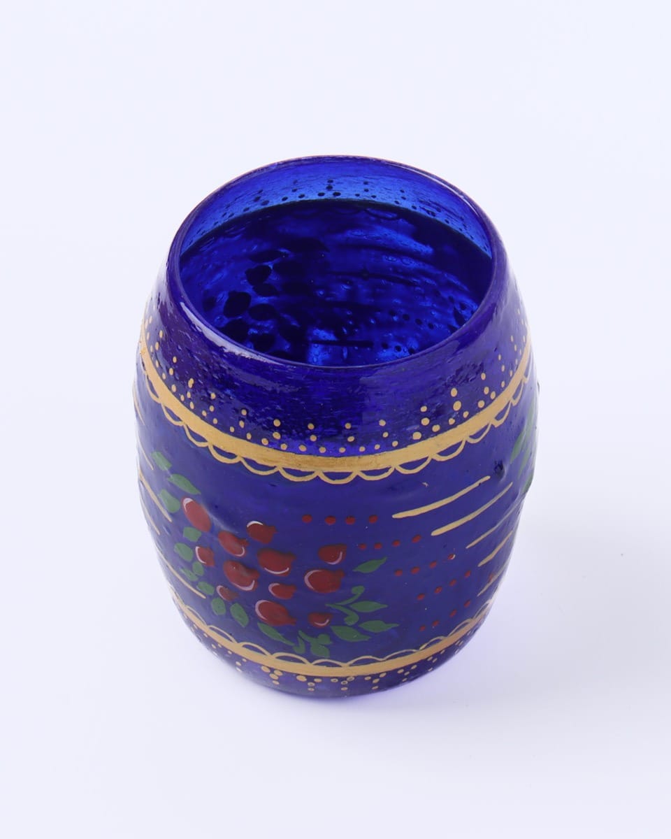 Pomegranate Design Miniature Work Glass (Set of 4)