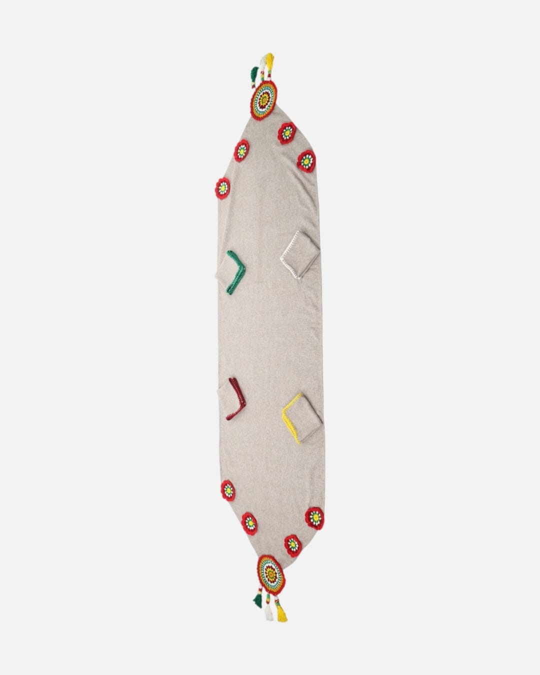 Floral Table Runner, Afghan Inspired Decorative Tablecloth